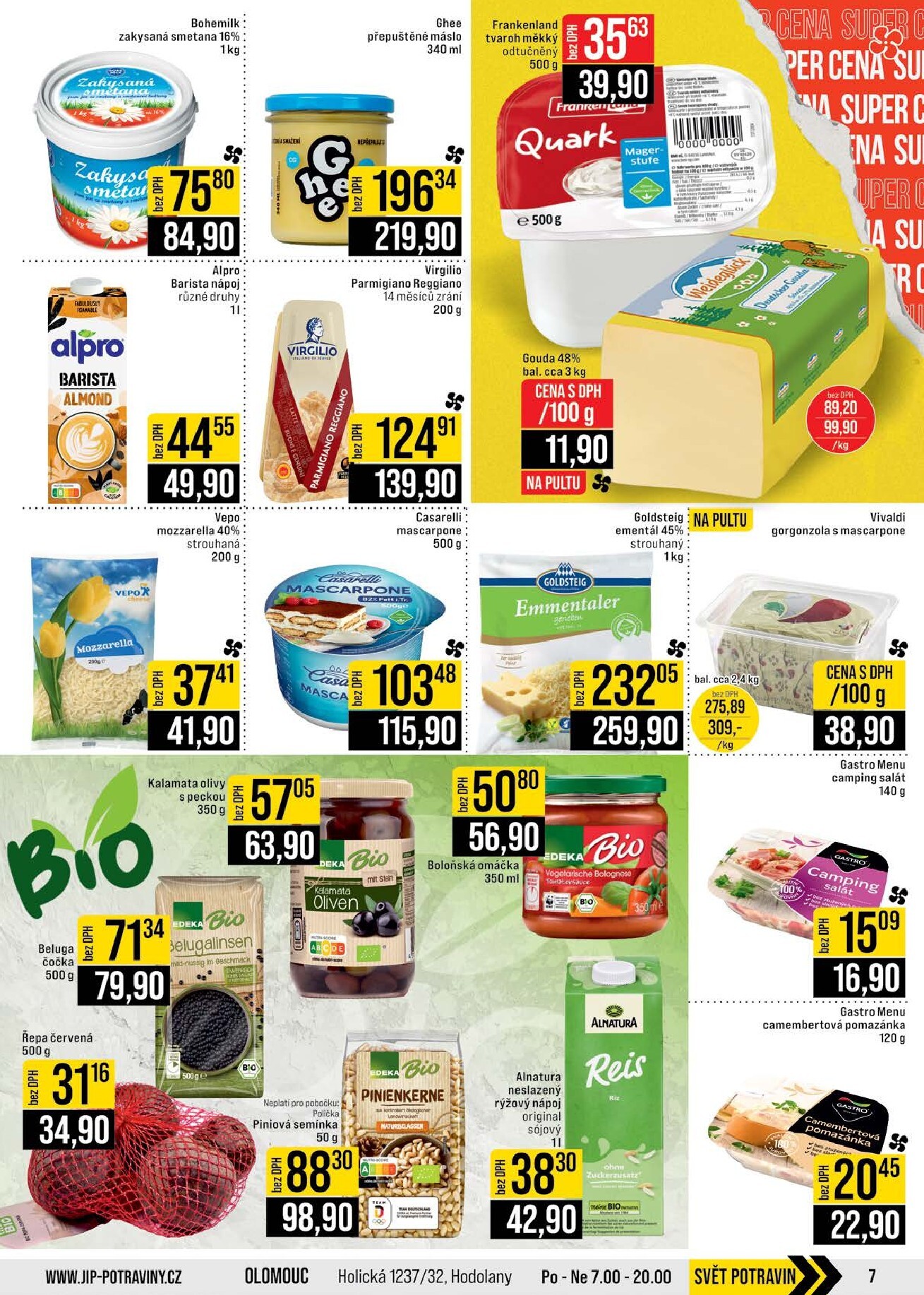 jip - JIP - Brno, Ostrava - Hrabová, Praha - Bořanovice, Jilemnice, Karlovy Vary, Olomouc, Pardubice, Zlín, Polička leták platný od středy 04.03.2026 do úterý 10.03.2026 - page: 7