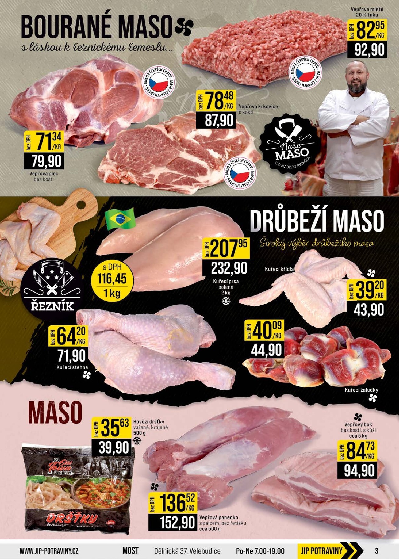 jip - JIP - Brno, Ostrava - Hrabová, Praha - Bořanovice, Jilemnice, Karlovy Vary, Olomouc, Pardubice, Zlín, Polička leták platný od středy 11.03.2026 do úterý 17.03.2026 - page: 3