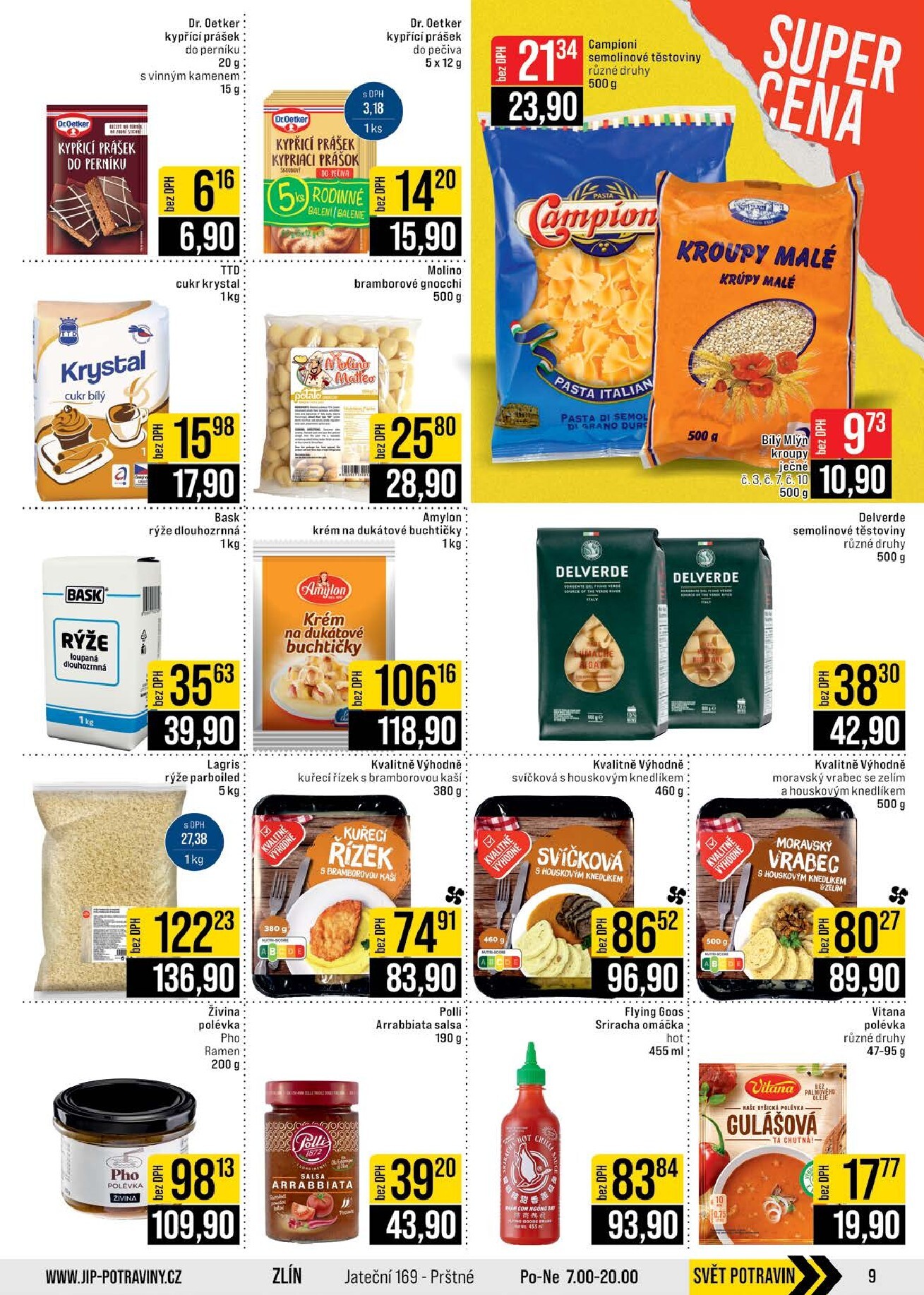 jip - JIP - Brno, Ostrava - Hrabová, Praha - Bořanovice, Jilemnice, Karlovy Vary, Olomouc, Pardubice, Zlín, Polička leták platný od středy 11.03.2026 do úterý 17.03.2026 - page: 9
