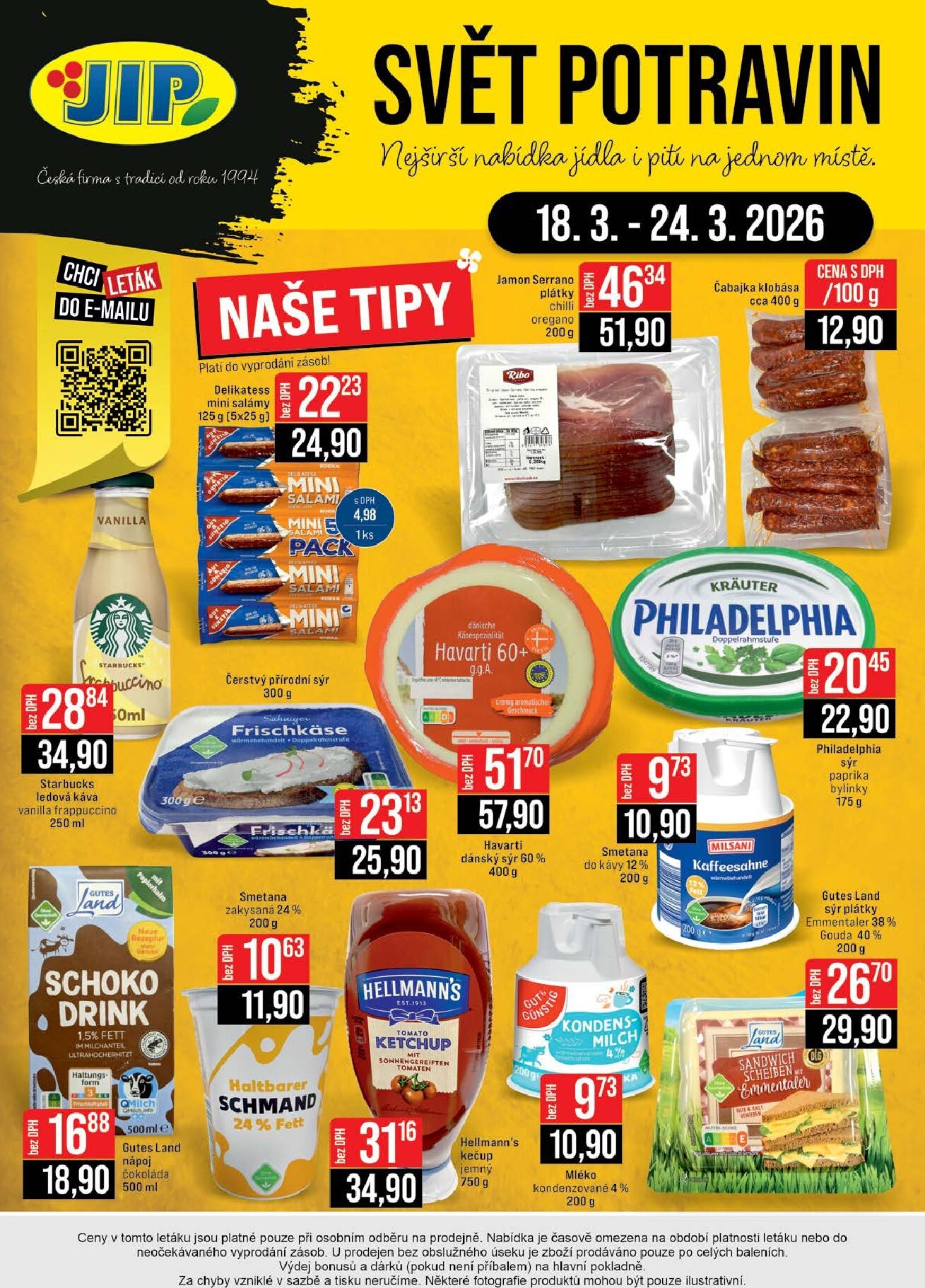 jip - JIP - Brno, Ostrava - Hrabová, Praha - Bořanovice, Jilemnice, Karlovy Vary, Olomouc, Pardubice, Zlín, Polička leták platný od středy 18.03.2026 do úterý 24.03.2026 - page: 24