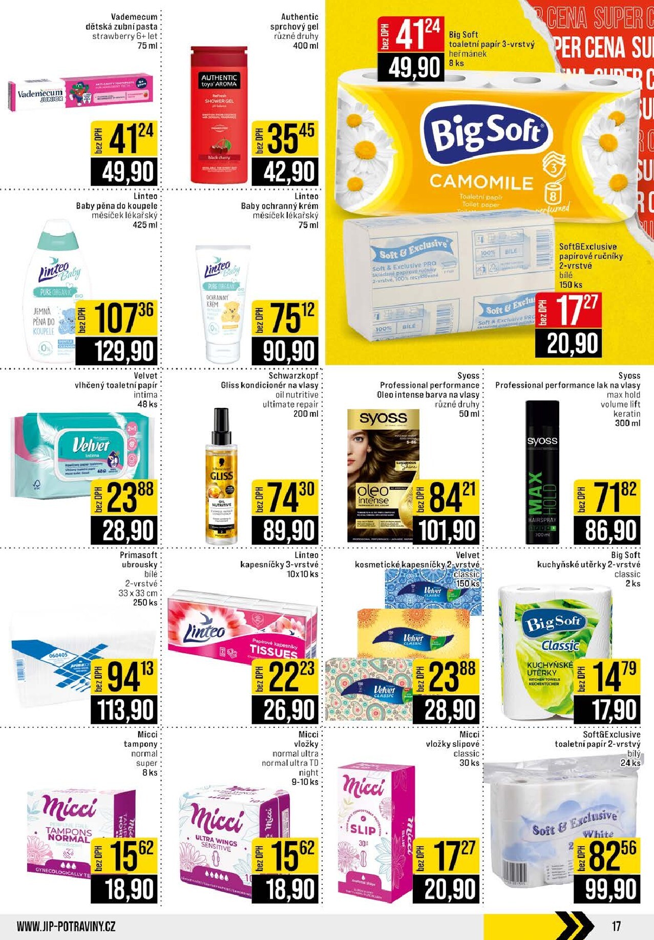 jip - JIP - Praha, Brno, Jilemnice, Karlovy Vary, Olomouc, Ostrava, Pardubice, Polička, Zlín leták platný od středy 25.03.2026 do úterý 31.03.2026 - page: 17