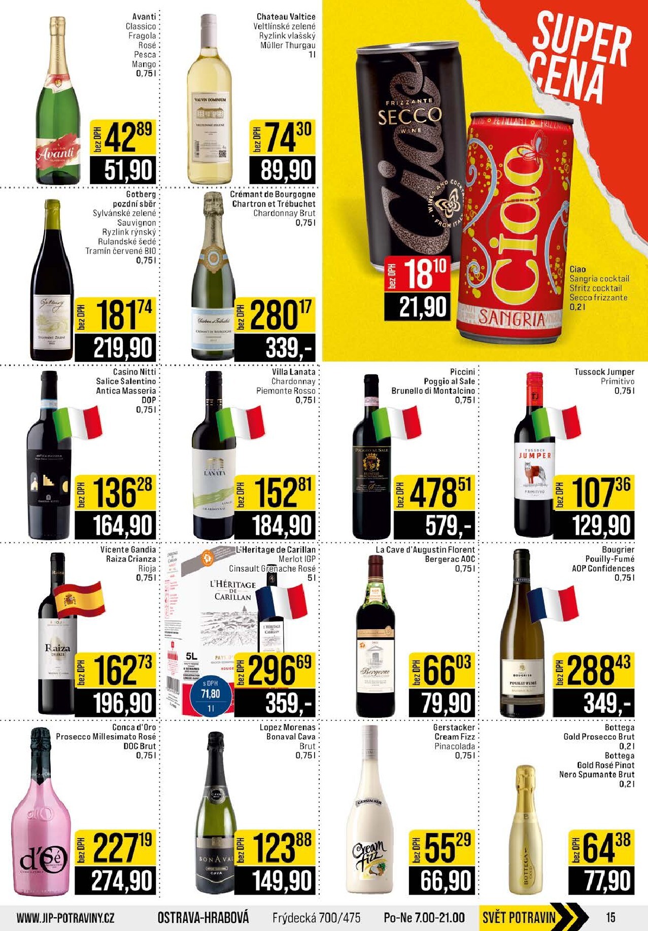 jip - JIP - Praha, Brno, Jilemnice, Karlovy Vary, Olomouc, Ostrava, Pardubice, Polička, Zlín leták platný od středy 25.03.2026 do úterý 31.03.2026 - page: 15