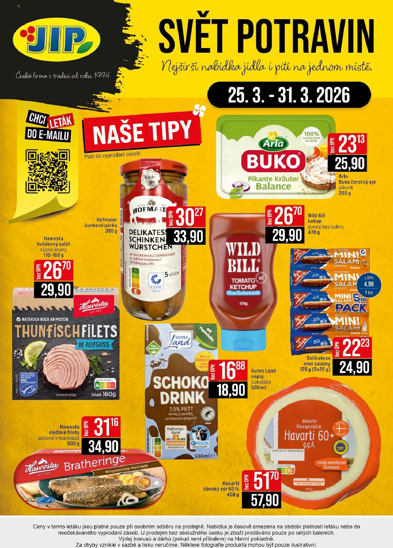 jip - JIP - Praha, Brno, Jilemnice, Karlovy Vary, Olomouc, Ostrava, Pardubice, Polička, Zlín leták platný od středy 25.03.2026 do úterý 31.03.2026 - page: 20