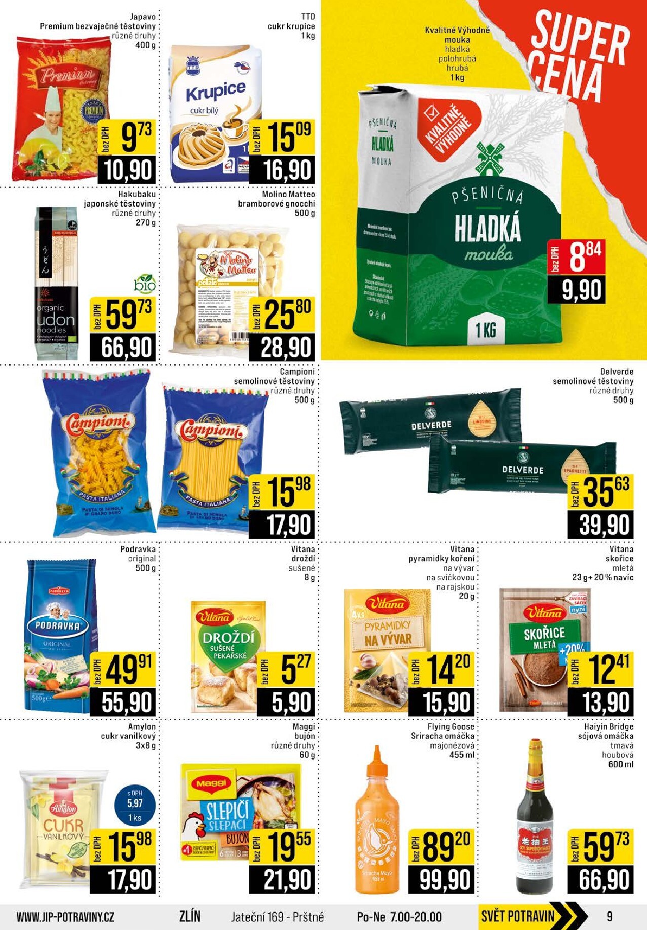 jip - JIP - Praha, Brno, Jilemnice, Karlovy Vary, Olomouc, Ostrava, Pardubice, Polička, Zlín leták platný od středy 25.03.2026 do úterý 31.03.2026 - page: 9
