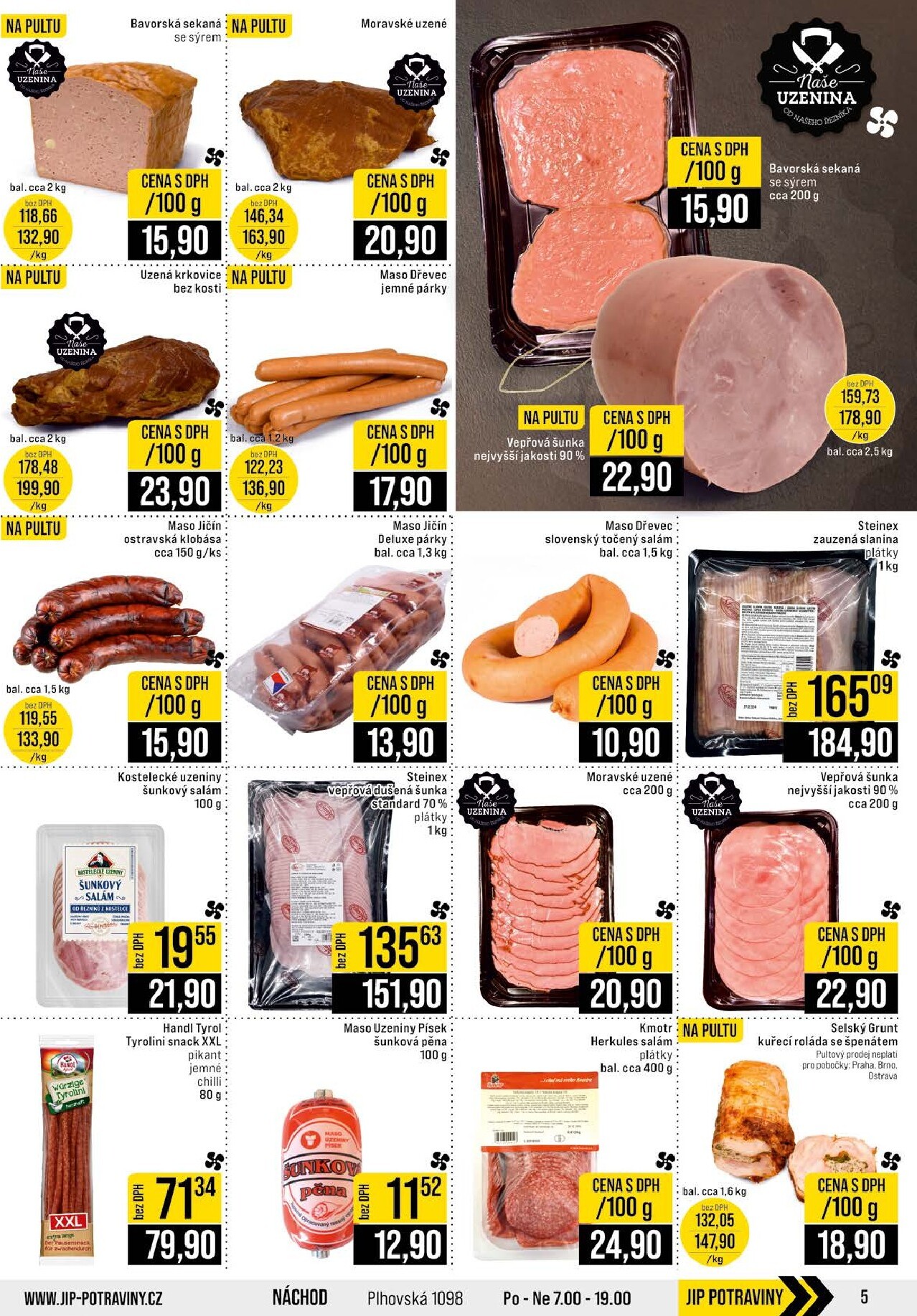 jip - JIP - Praha, Brno, Jilemnice, Karlovy Vary, Olomouc, Ostrava, Pardubice, Polička, Zlín leták platný od středy 25.03.2026 do úterý 31.03.2026 - page: 5