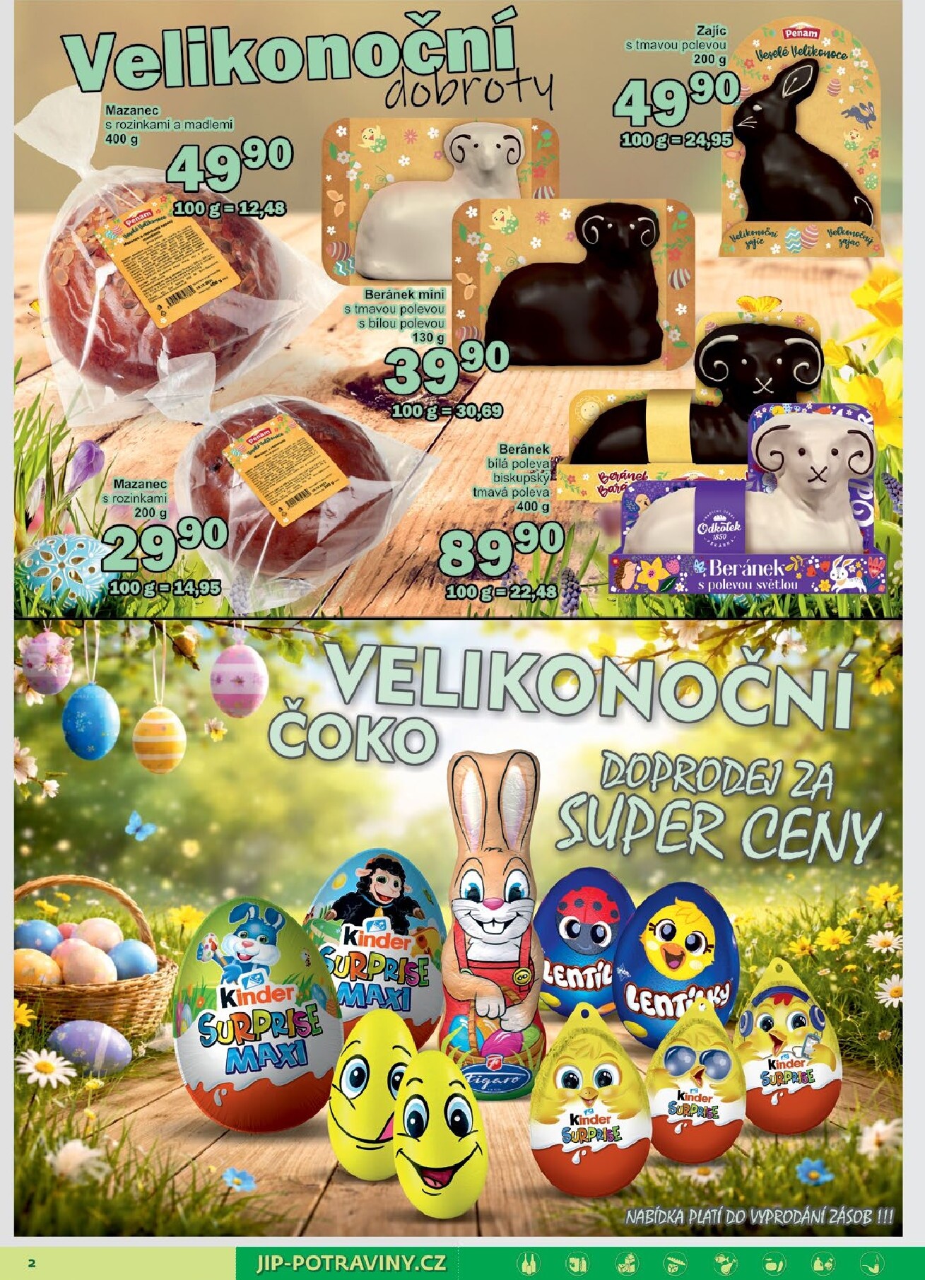 jip - JIP - Maloobchod leták platný od středy 25.03.2026 do neděle 05.04.2026 - page: 2