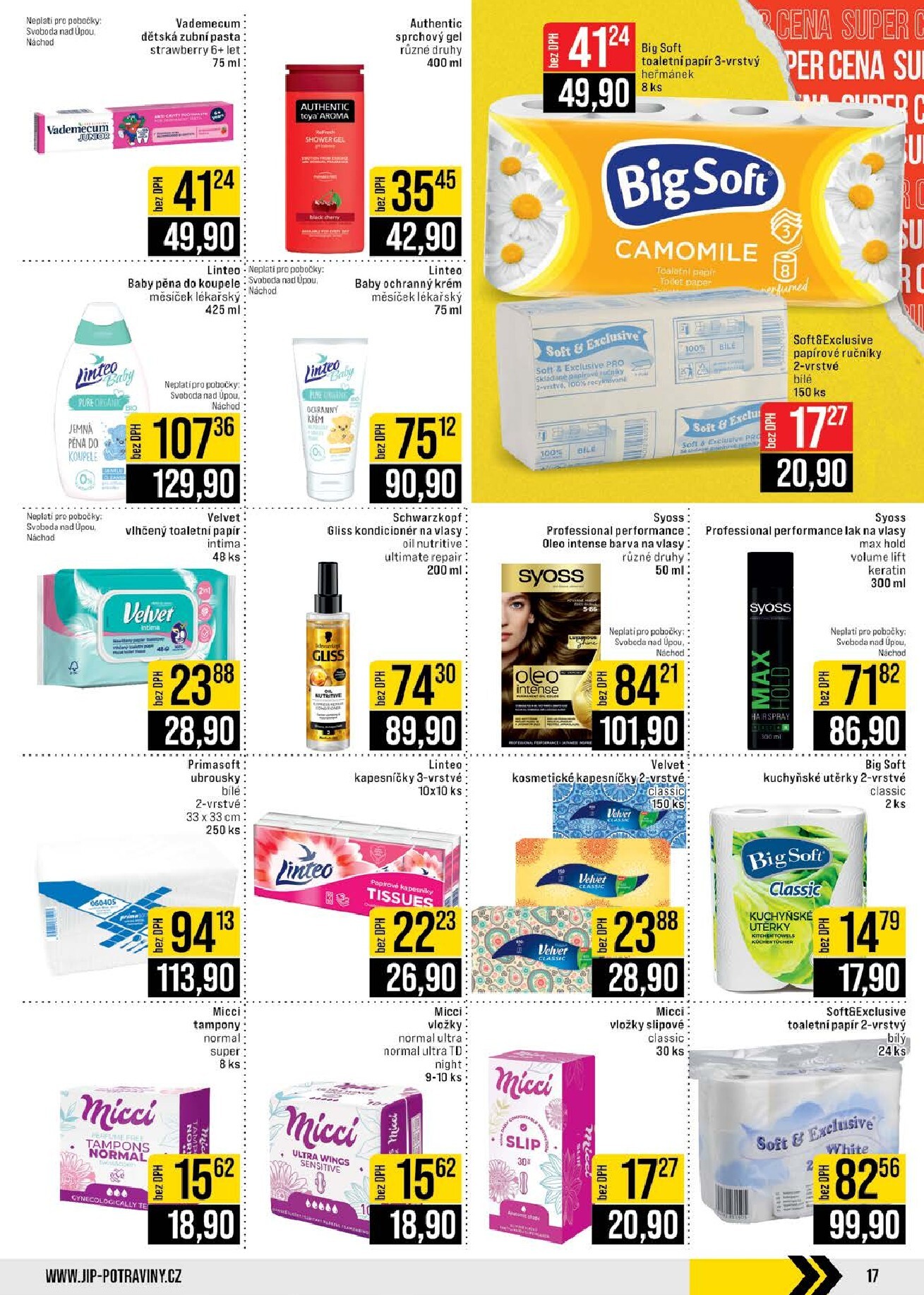 jip - JIP - České Budějovice, Most, Svoboda nad Úpou, Náchod, Sušice leták platný od středy 25.03.2026 do úterý 31.03.2026 - page: 17