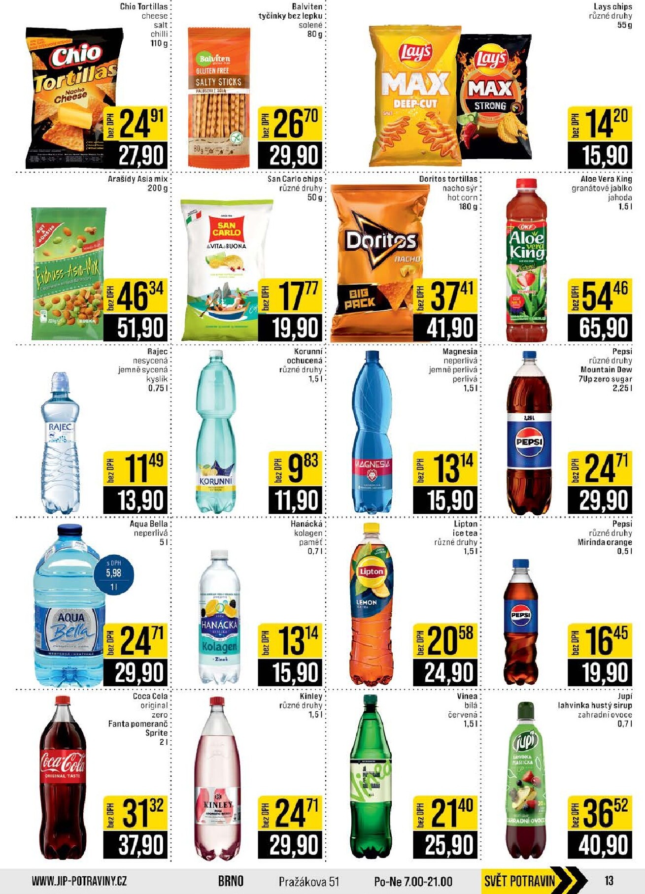 jip - JIP - Brno, Ostrava - Hrabová, Praha - Bořanovice, Jilemnice, Karlovy Vary, Olomouc, Pardubice, Zlín, Polička leták platný od středy 08.04.2026 do úterý 14.04.2026 - page: 13