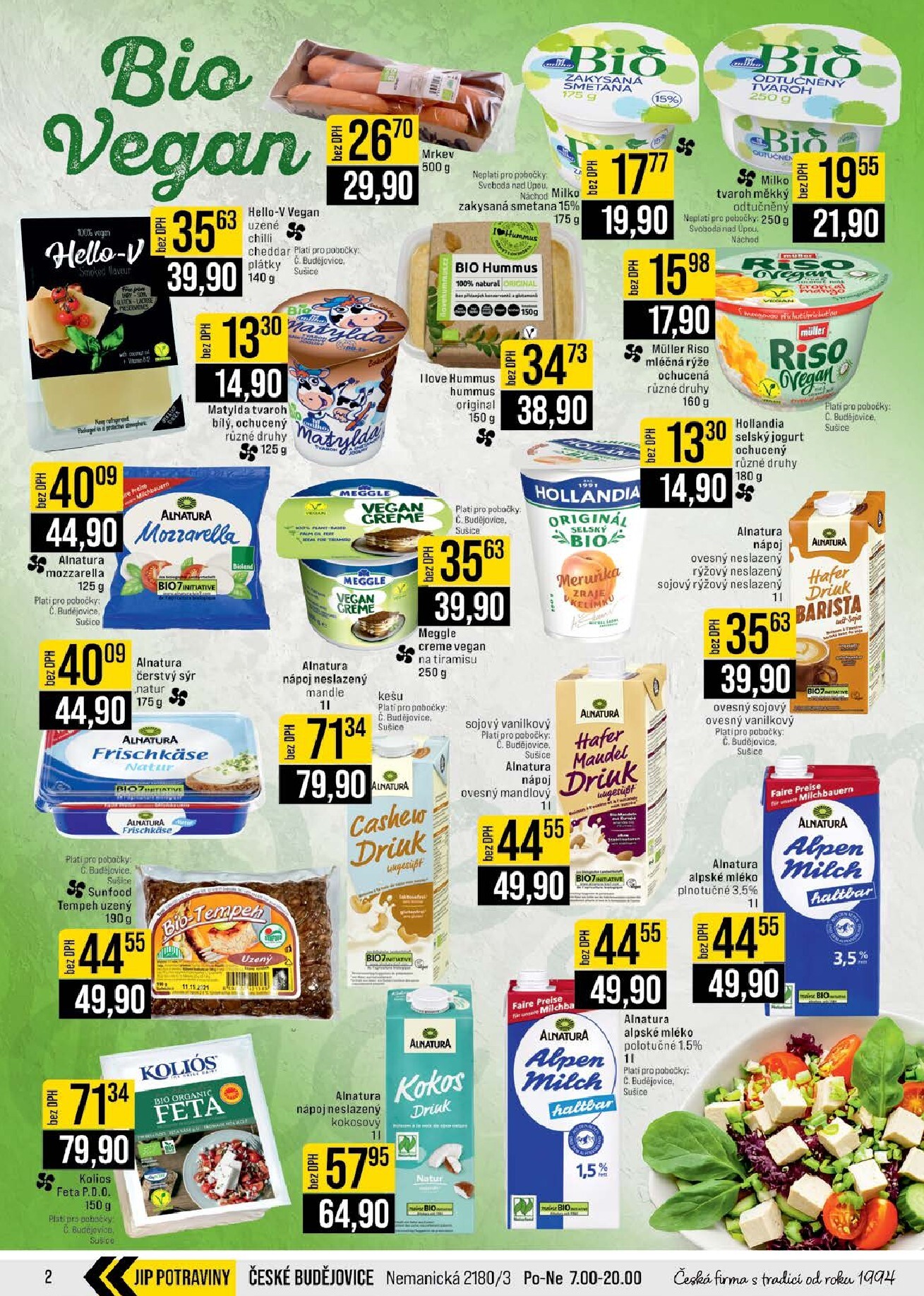 jip - JIP - České Budějovice, Most, Svoboda nad Úpou, Náchod, Sušice leták platný od středy 08.04.2026 do úterý 14.04.2026 - page: 2