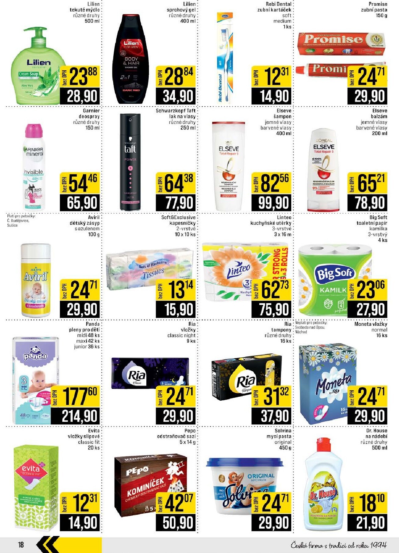 jip - JIP - České Budějovice, Most, Svoboda nad Úpou, Náchod, Sušice leták platný od středy 08.04.2026 do úterý 14.04.2026 - page: 18