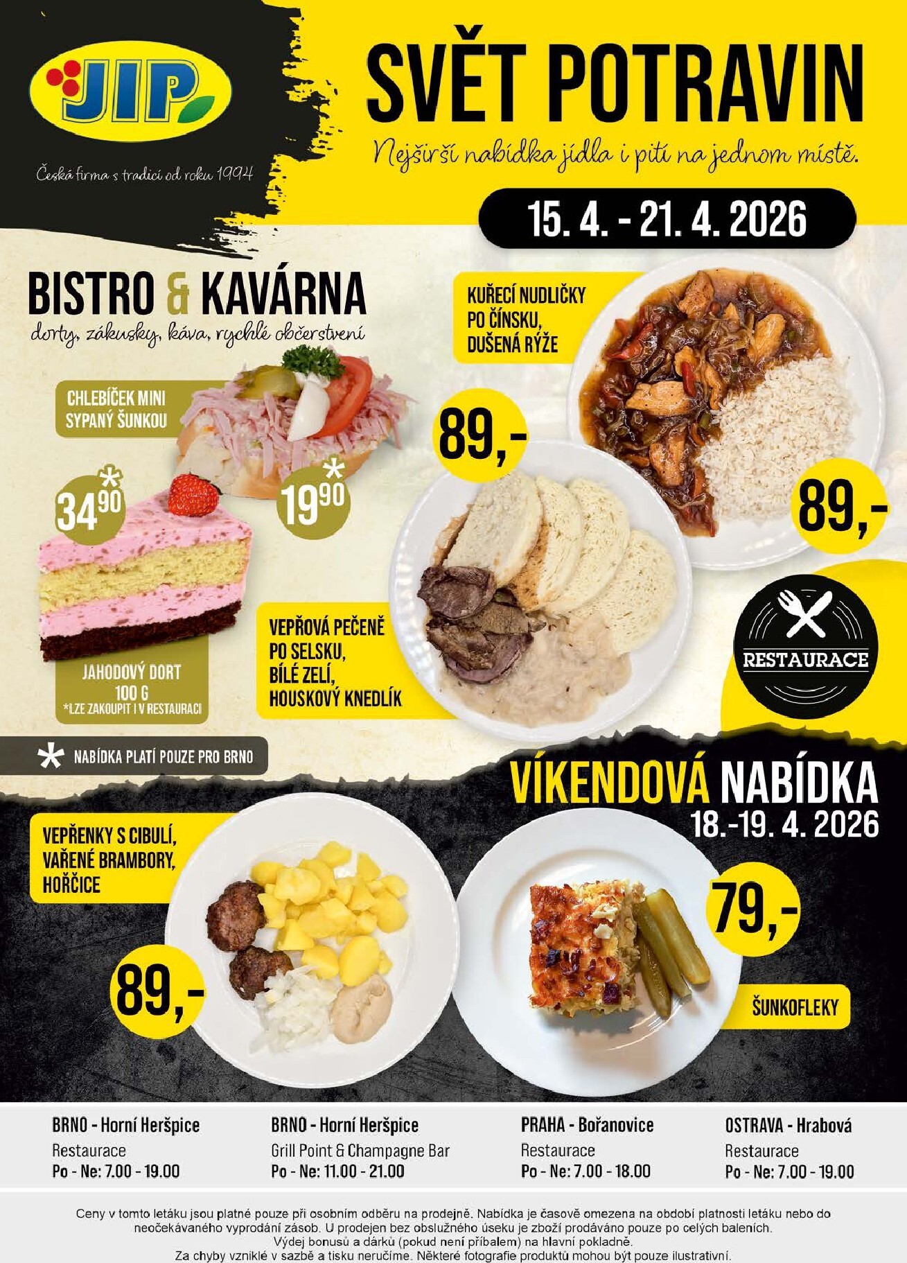 jip - Budoucí JIP - Brno, Ostrava - Hrabová, Praha - Bořanovice, Jilemnice, Karlovy Vary, Olomouc, Pardubice, Zlín, Polička leták platný od středy 15.04.2026 do úterý 21.04.2026 - page: 20
