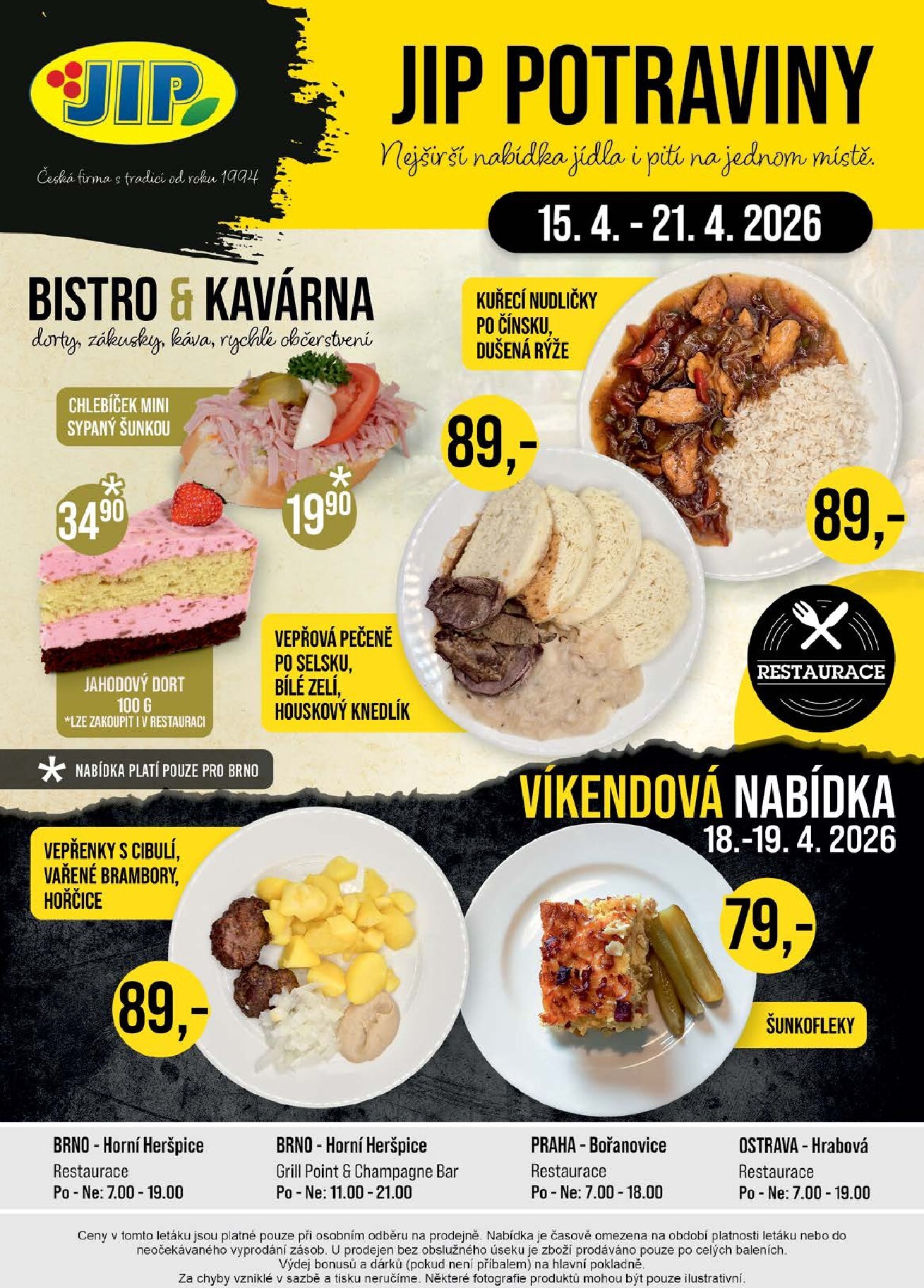 jip - Budoucí JIP - České Budějovice, Most, Svoboda nad Úpou, Náchod, Sušice leták platný od středy 15.04.2026 do úterý 21.04.2026 - page: 20