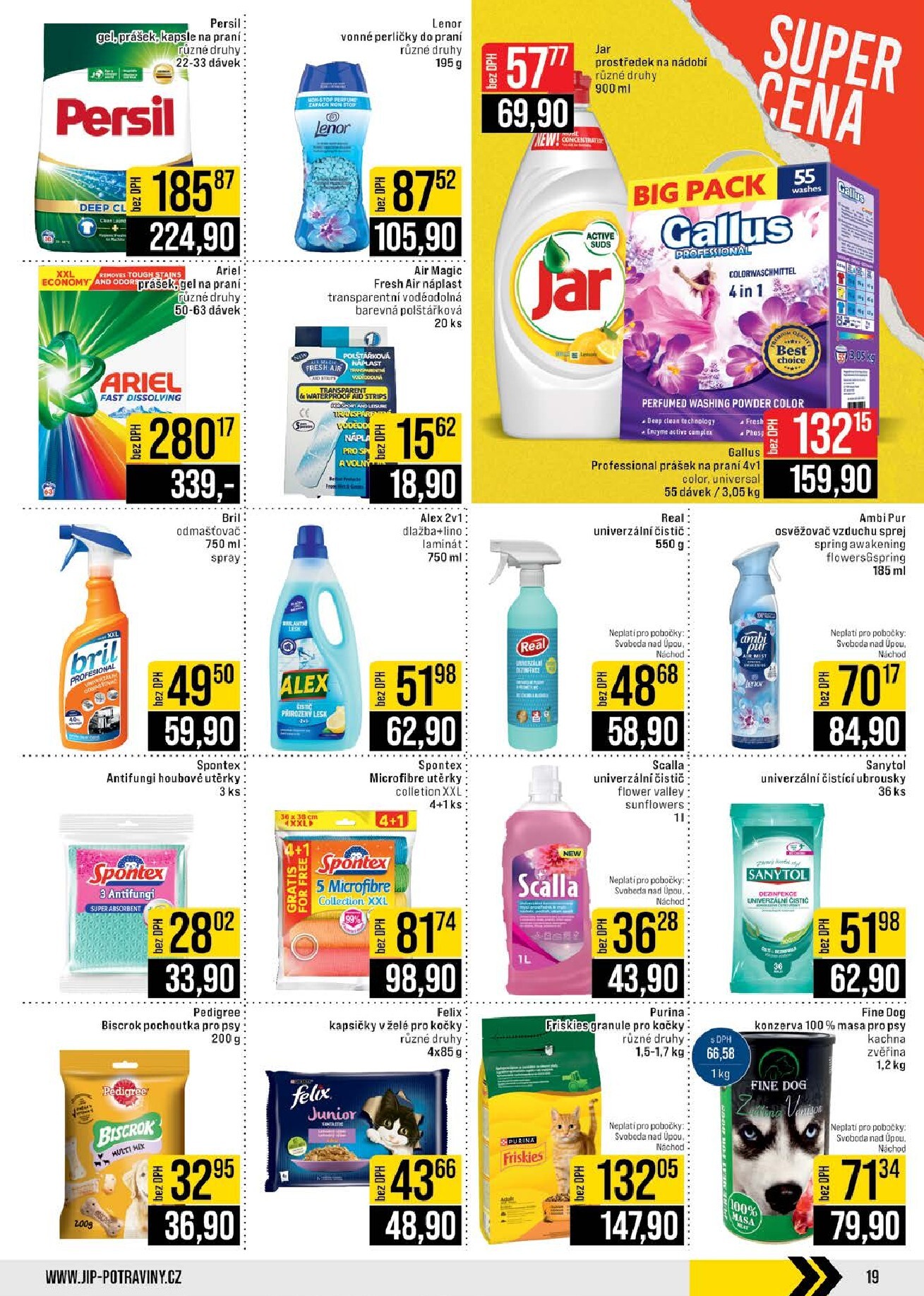 jip - JIP - České Budějovice, Most, Svoboda nad Úpou, Náchod, Sušice leták na příští týden od středy 22.04.2026 do úterý 28.04.2026 - page: 19