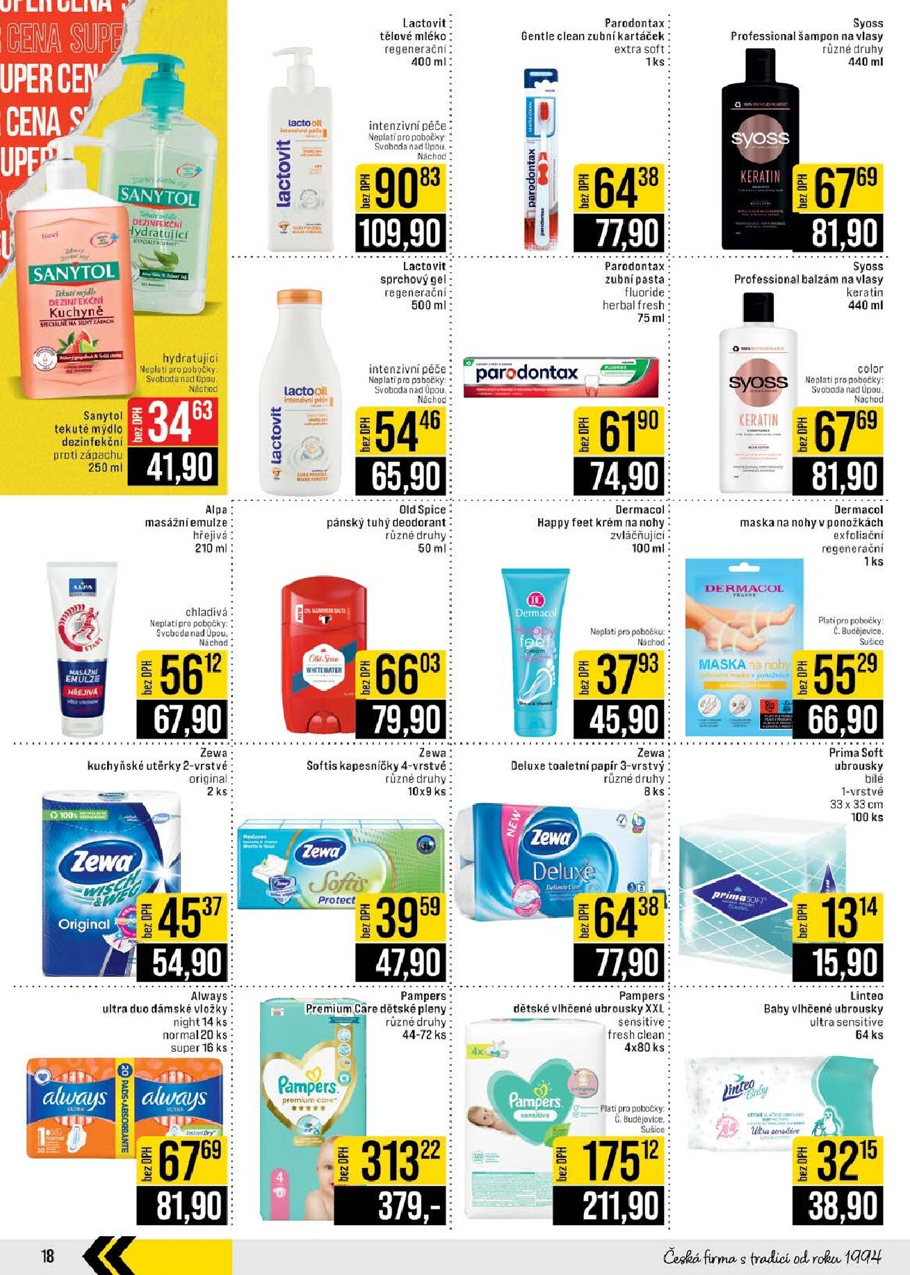 jip - JIP - České Budějovice, Most, Svoboda nad Úpou, Náchod, Sušice leták na příští týden od středy 22.04.2026 do úterý 28.04.2026 - page: 18