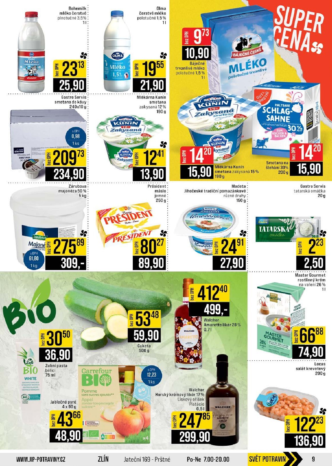 jip - JIP - Brno, Ostrava - Hrabová, Praha - Bořanovice, Jilemnice, Karlovy Vary, Olomouc, Pardubice, Zlín, Polička leták na příští týden od středy 22.04.2026 do úterý 28.04.2026 - page: 9