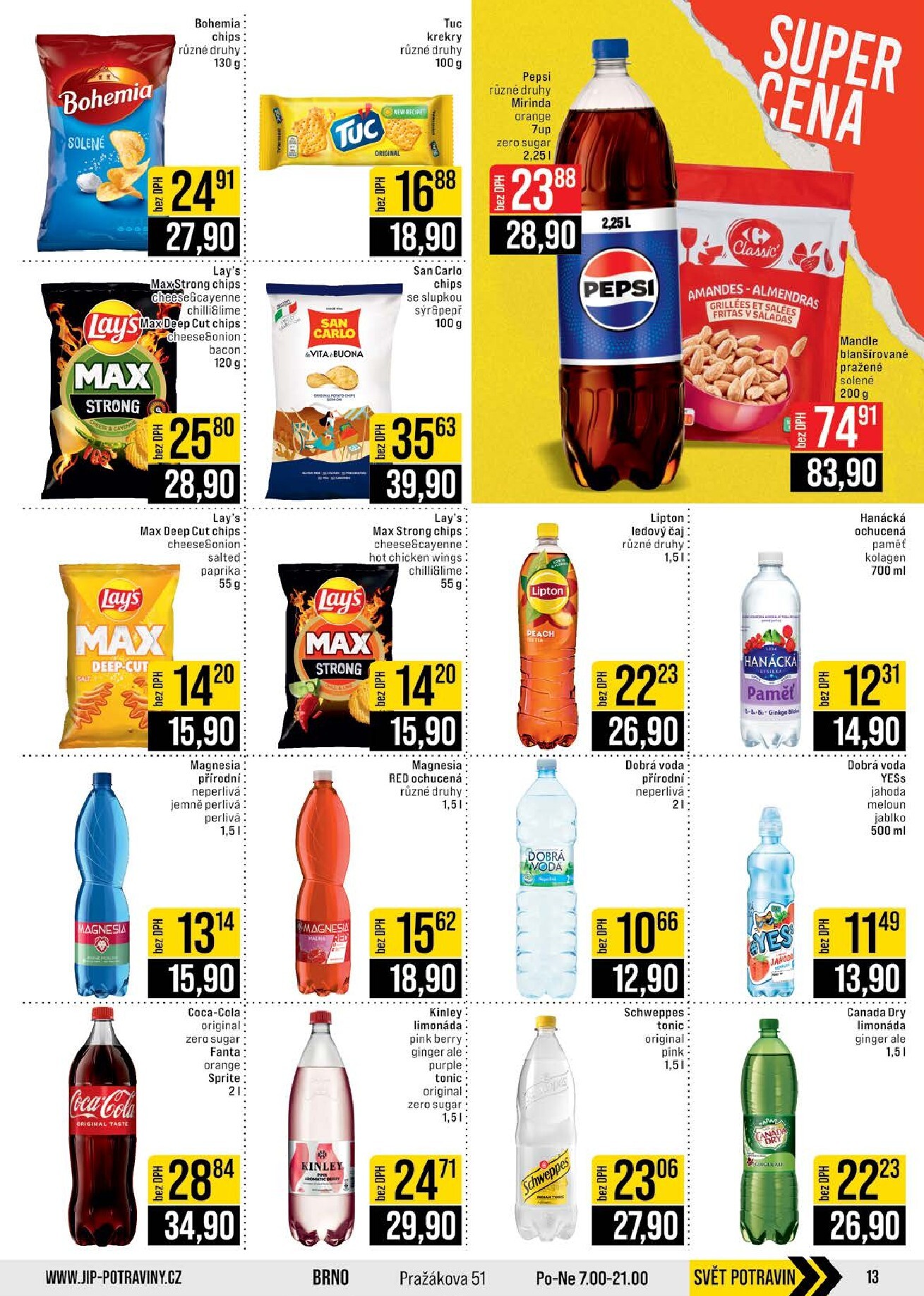 jip - JIP - Brno, Ostrava - Hrabová, Praha - Bořanovice, Jilemnice, Karlovy Vary, Olomouc, Pardubice, Zlín, Polička leták na příští týden od středy 22.04.2026 do úterý 28.04.2026 - page: 13