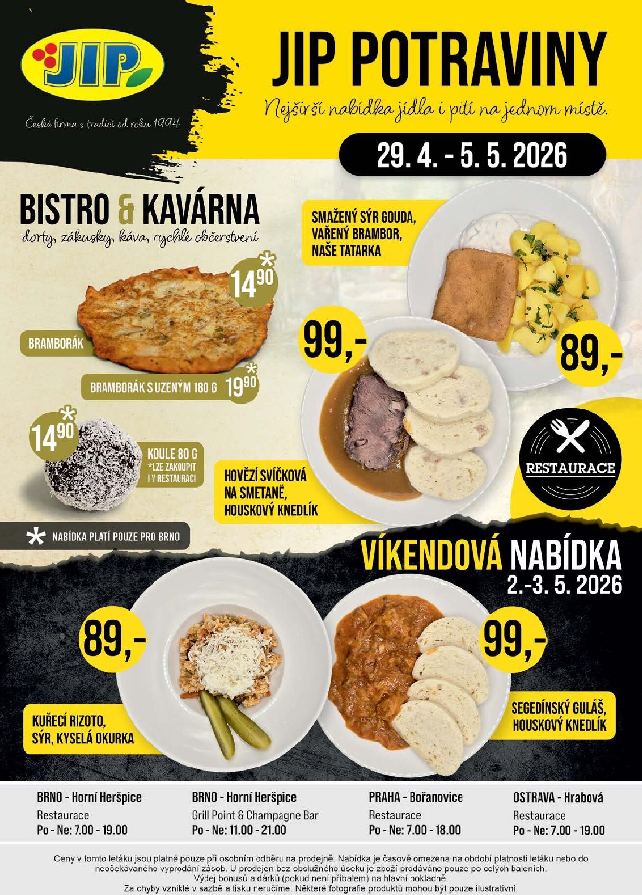 jip - Budoucí JIP - České Budějovice, Most, Svoboda nad Úpou, Náchod, Sušice leták platný od středy 29.04.2026 do úterý 05.05.2026 - page: 20