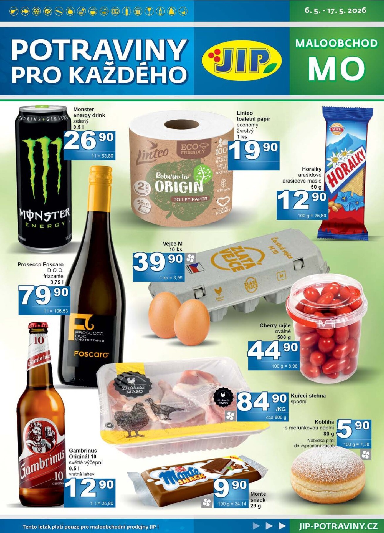 jip - JIP - Maloobchod leták na příští týden od středy 06.05.2026 do neděle 17.05.2026