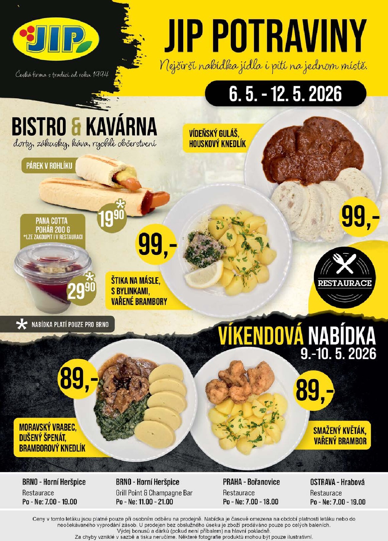 jip - JIP - České Budějovice, Most, Svoboda nad Úpou, Náchod, Sušice leták na příští týden od středy 06.05.2026 do úterý 12.05.2026 - page: 20