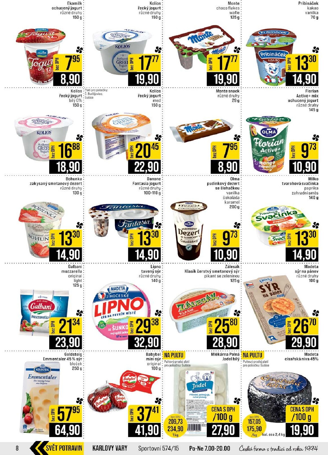 jip - JIP - České Budějovice, Most, Svoboda nad Úpou, Náchod, Sušice leták na příští týden od středy 06.05.2026 do úterý 12.05.2026 - page: 8