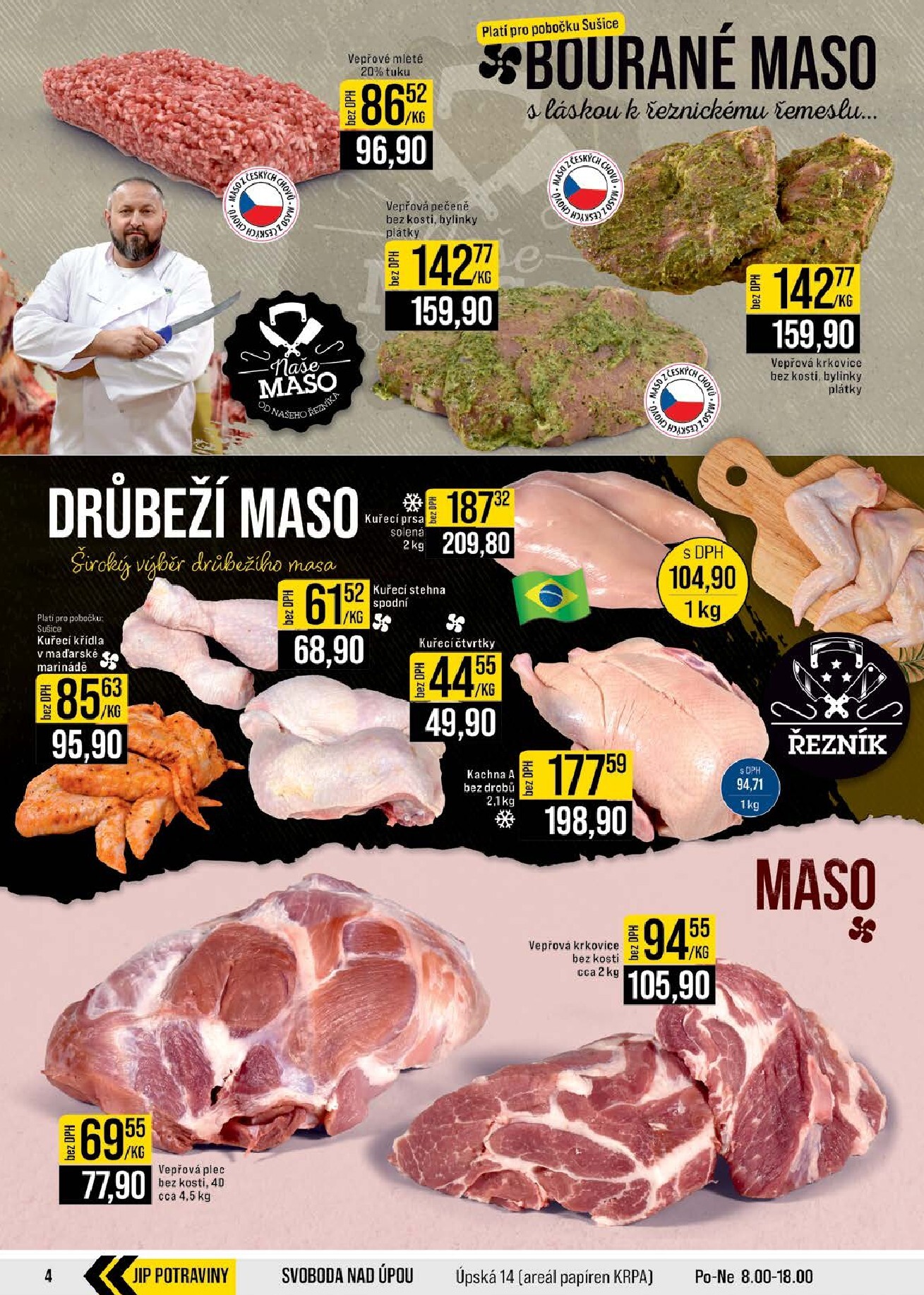 jip - JIP - České Budějovice, Most, Svoboda nad Úpou, Náchod, Sušice leták na příští týden od středy 06.05.2026 do úterý 12.05.2026 - page: 4