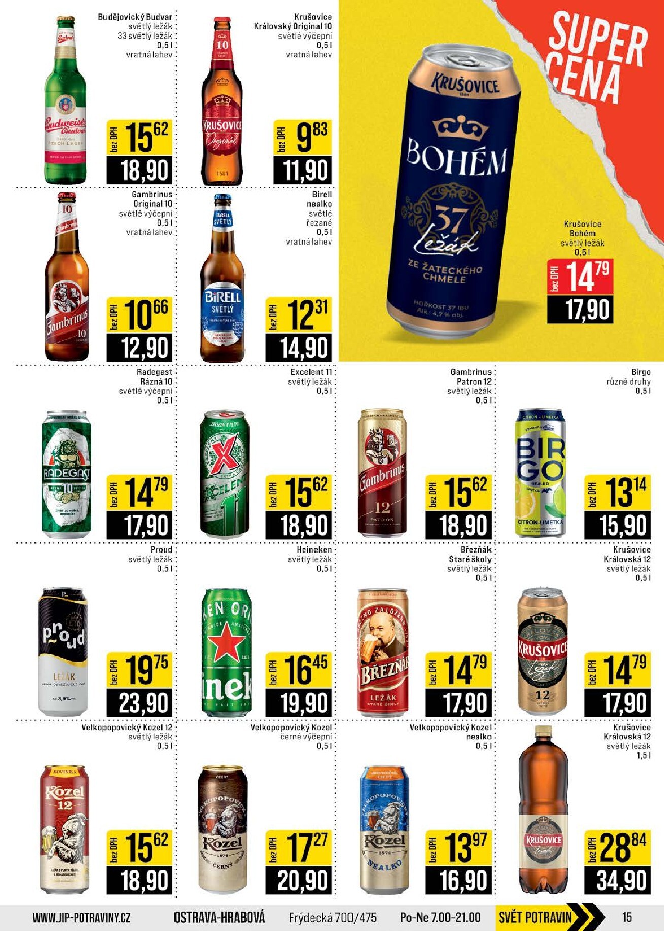 jip - JIP - Brno, Ostrava - Hrabová, Praha - Bořanovice, Jilemnice, Karlovy Vary, Olomouc, Pardubice, Zlín, Polička leták na příští týden od středy 20.05.2026 do úterý 26.05.2026 - page: 15
