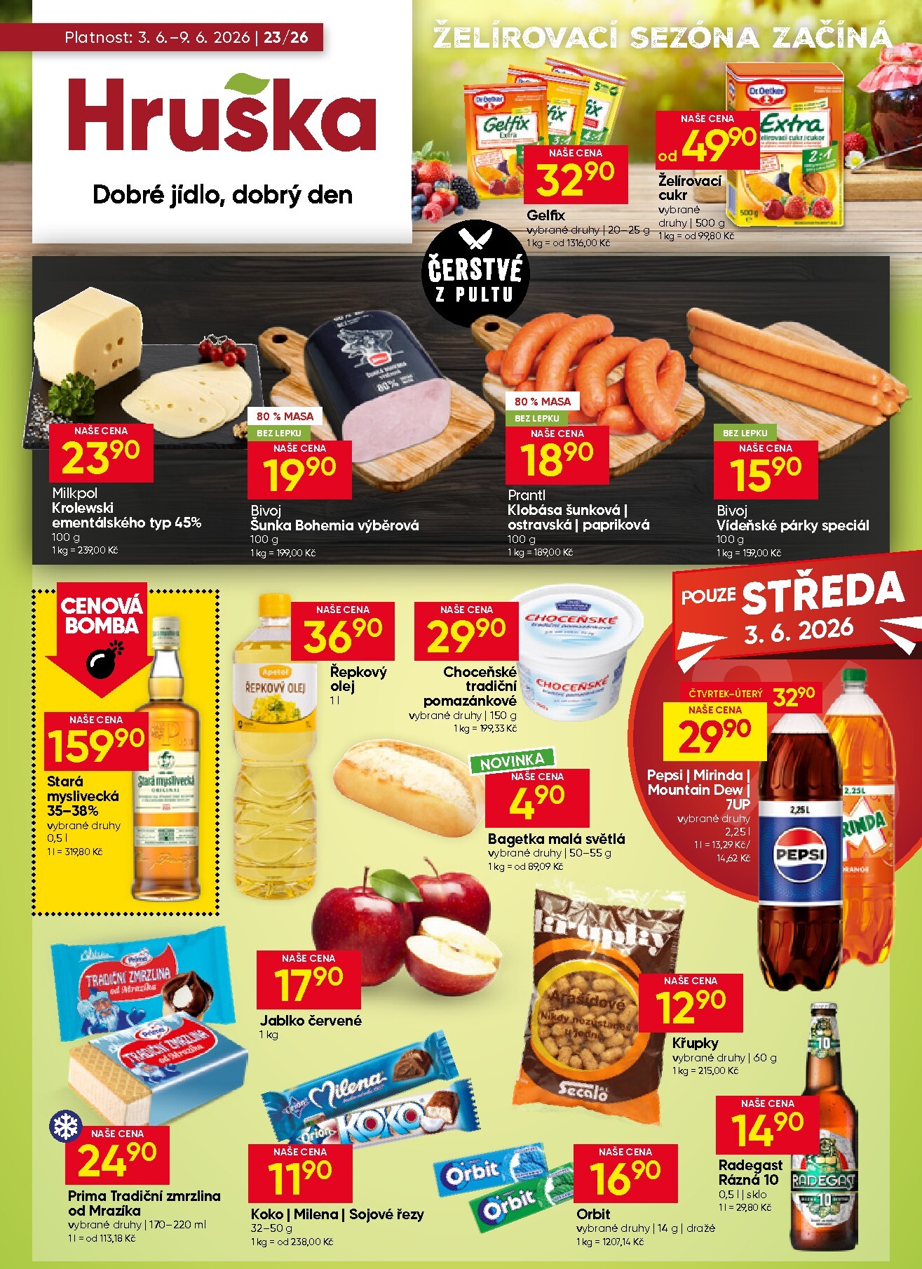 hruska - Aktuální Hruška leták platný od středy 03.06.2026 do úterý 09.06.2026