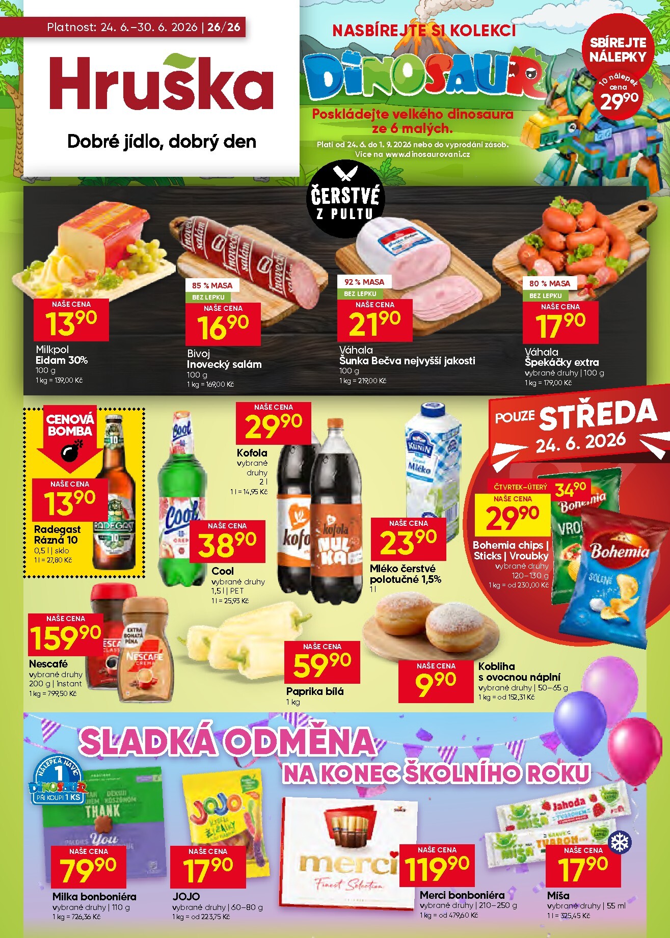 hruska - Aktuální Hruška leták platný od středy 24.06.2026 do úterý 30.06.2026 - page: 1
