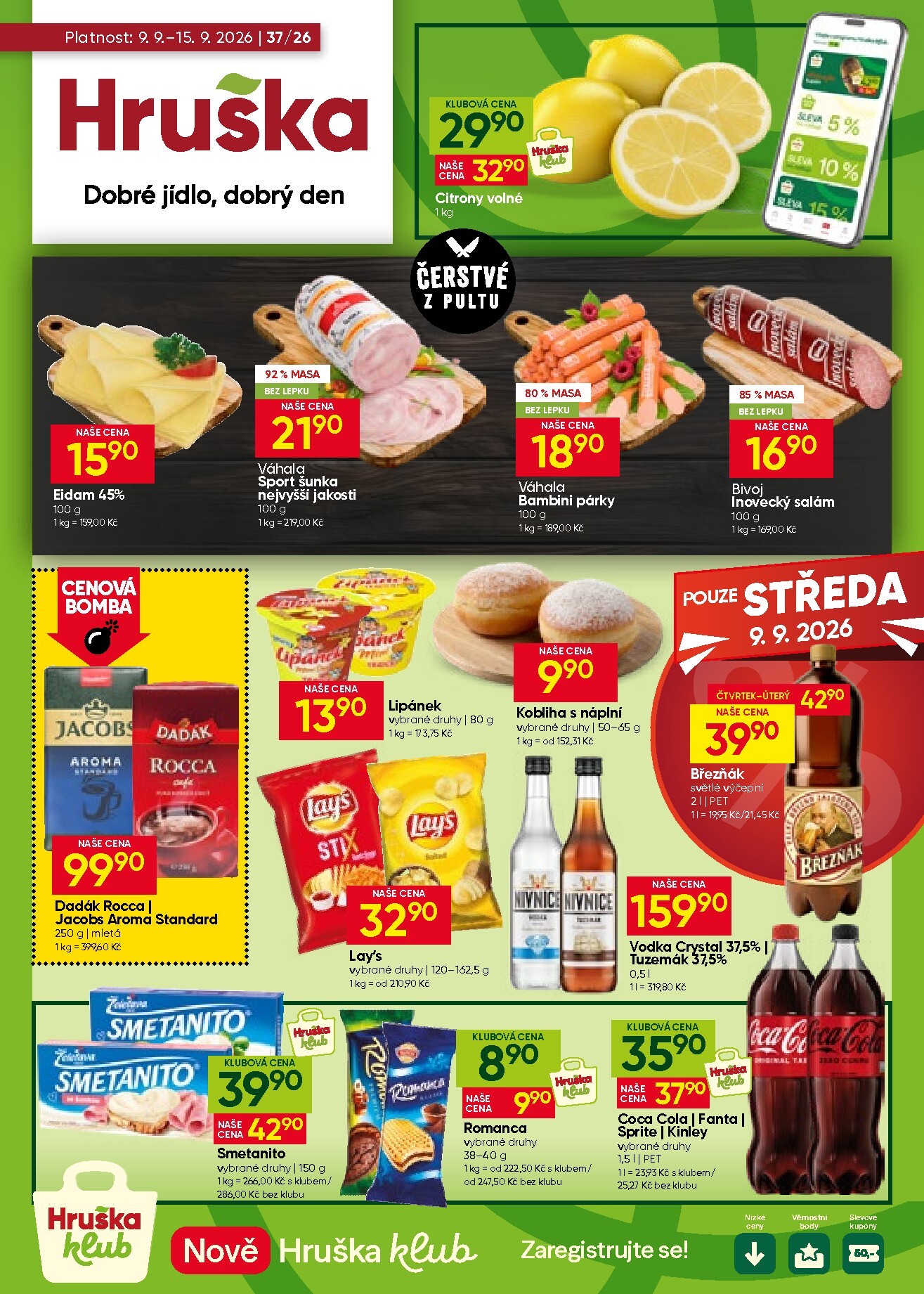hruska - Aktuální Hruška leták platný od středy 09.09.2026 do úterý 15.09.2026