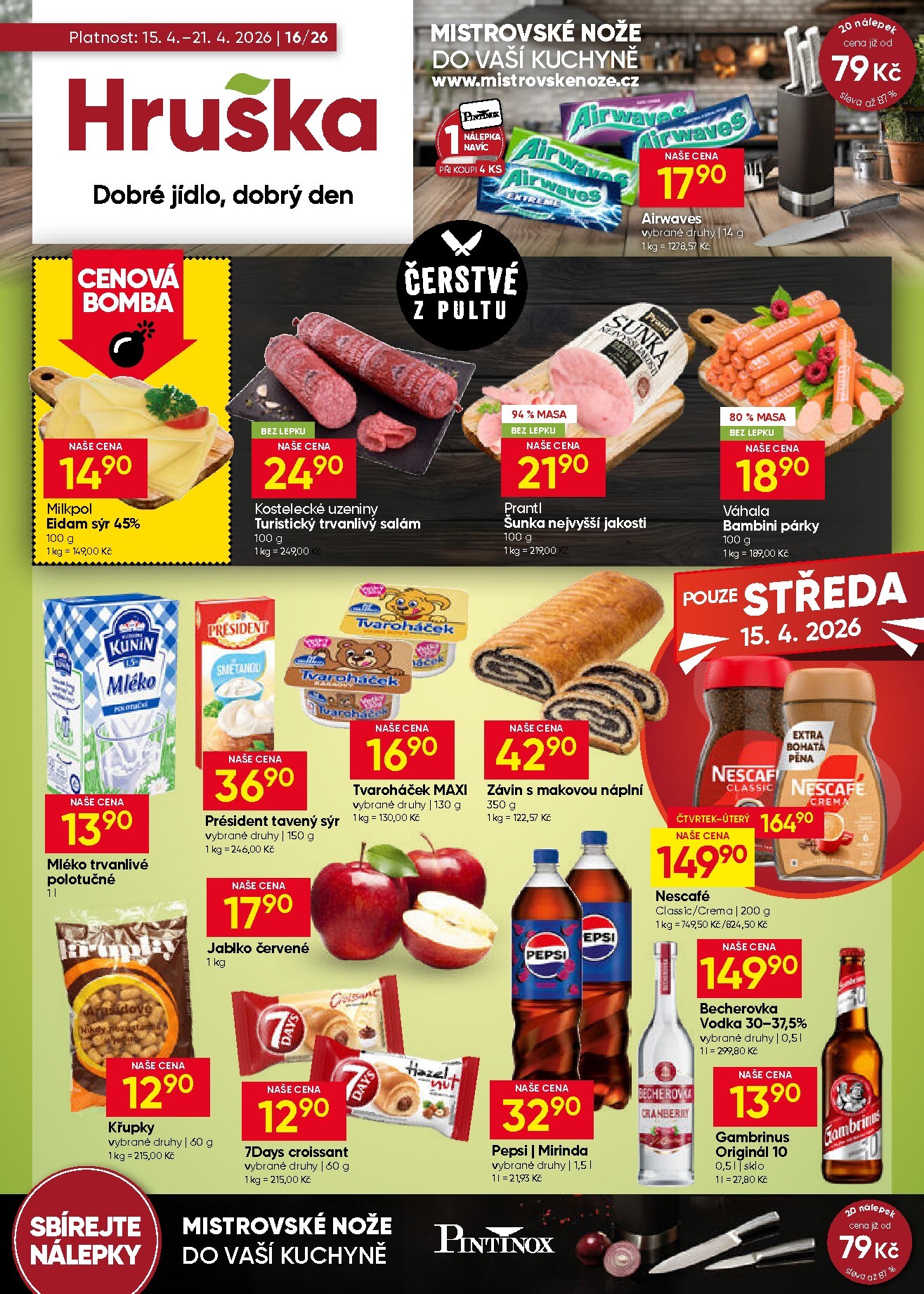 hruska - Aktuální Hruška leták platný od středy 15.04.2026 do úterý 21.04.2026 - page: 1