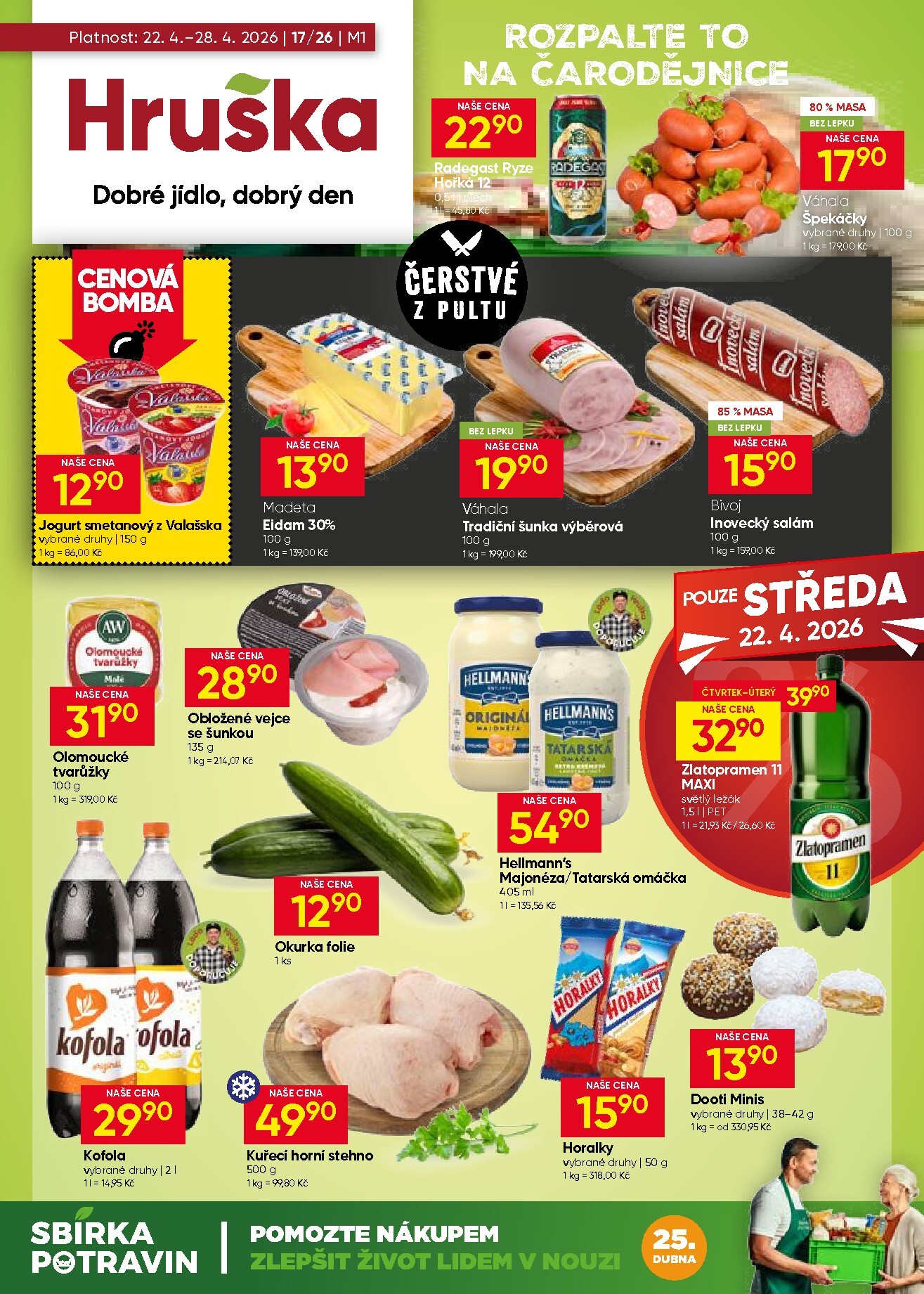 hruska - Aktuální Hruška leták platný od středy 22.04.2026 do úterý 28.04.2026 - page: 1