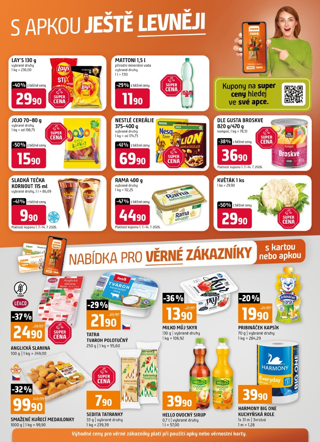 terno - Budoucí Terno - S apkou ještě levněji leták platný od středy 01.07.2026 do úterý 07.07.2026