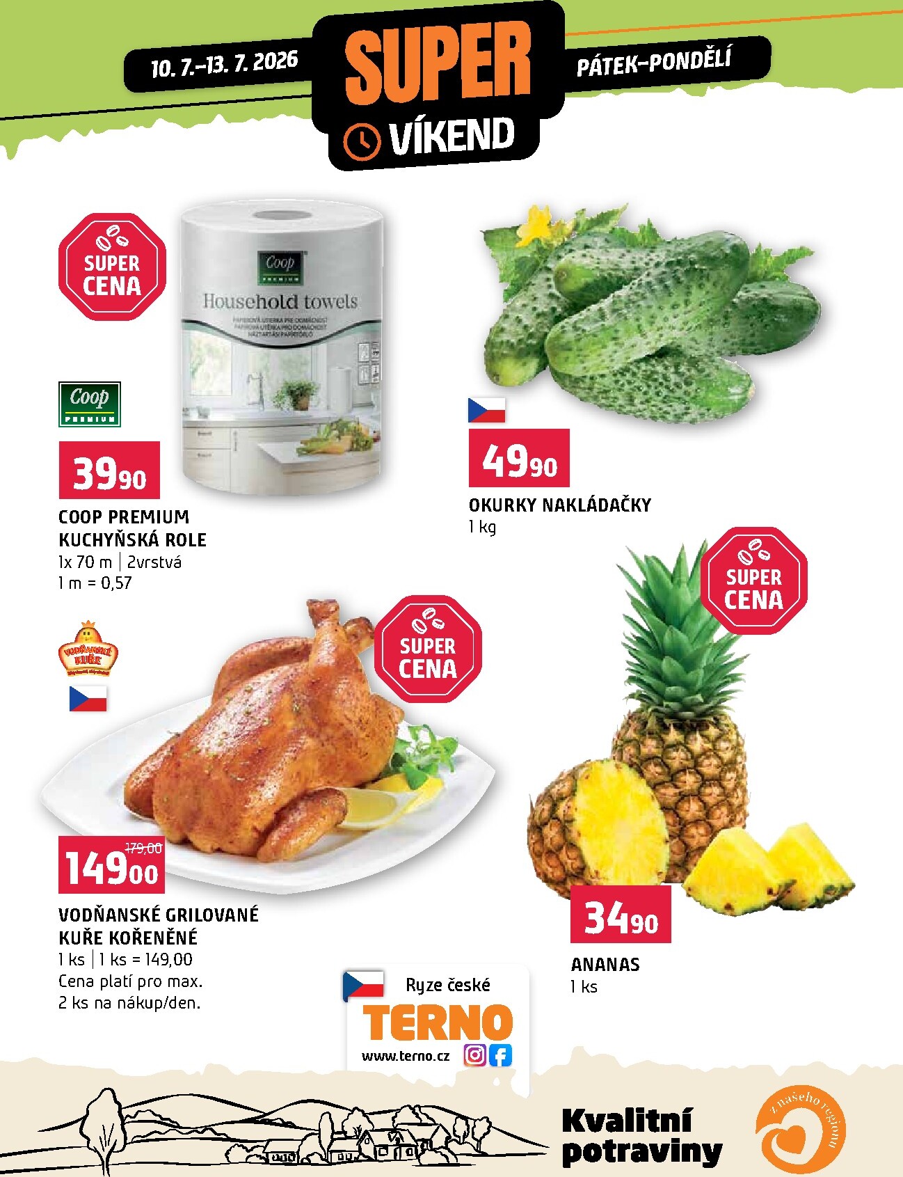 terno - Terno - Super víkend leták na příští týden od pátku 10.07.2026 do pondělí 13.07.2026 - page: 1