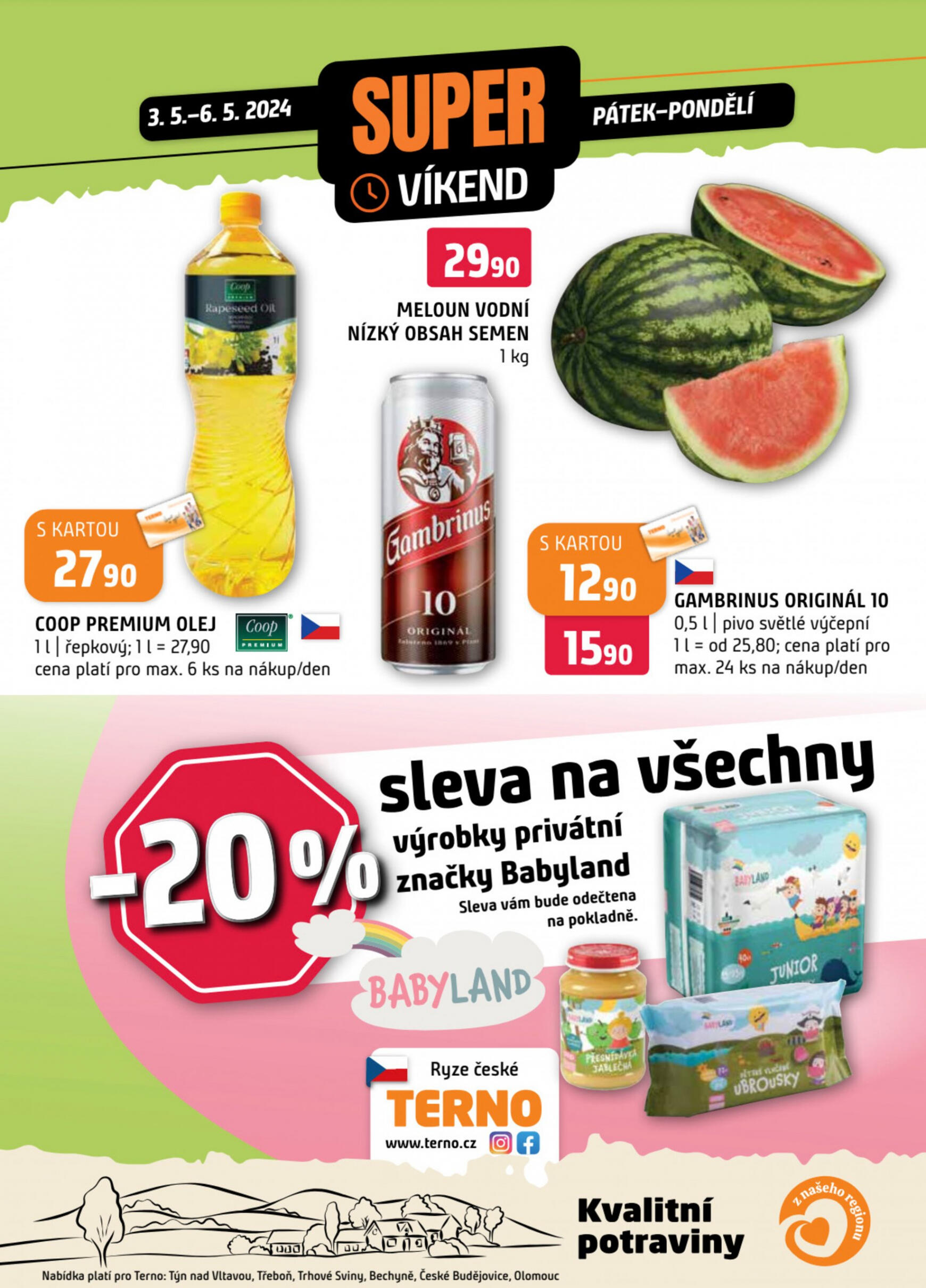 terno - Leták Terno - Super víkend aktuální 03.05. - 06.05. - page: 1