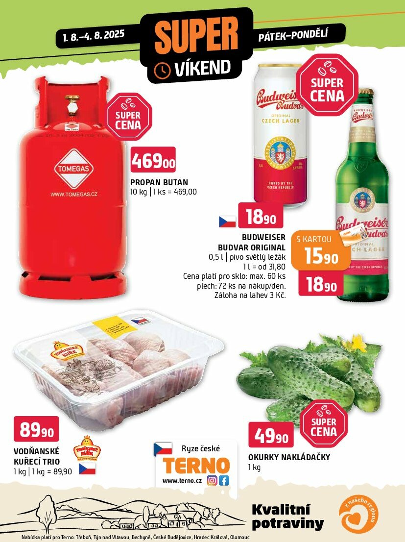 terno - Leták Terno - Super víkend od 01.08. do 04.08. - page: 1