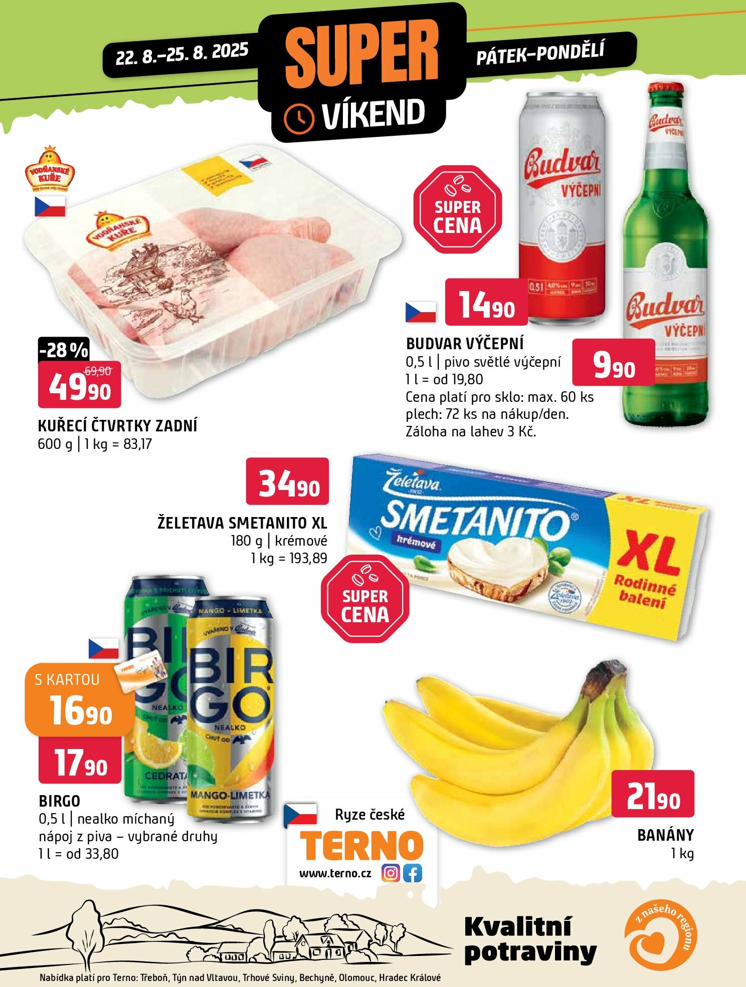 terno - Leták Terno - Super víkend od 22.08. do 25.08.