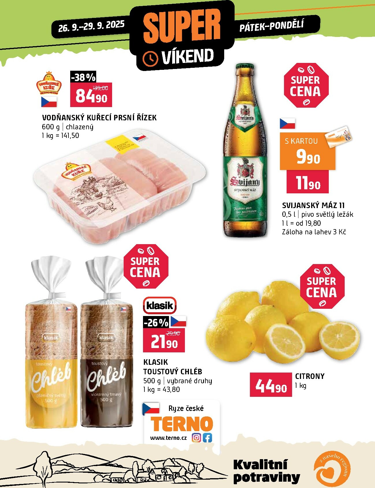 terno - Leták Terno - Super víkend od 26.09. do 29.09.