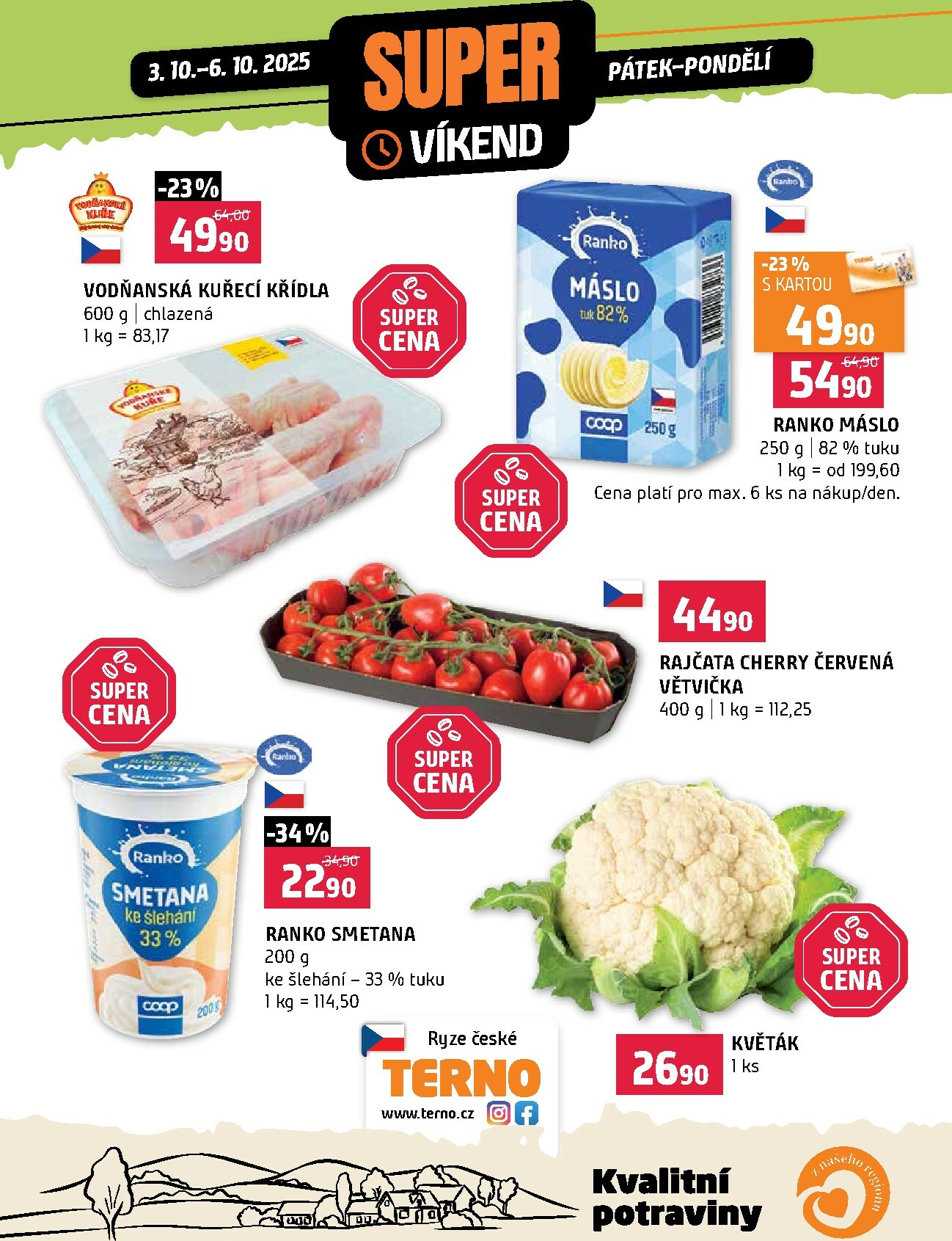 terno - Aktuální leták Terno - Super víkend od %validSinceDay% 03.10. do 06.10.