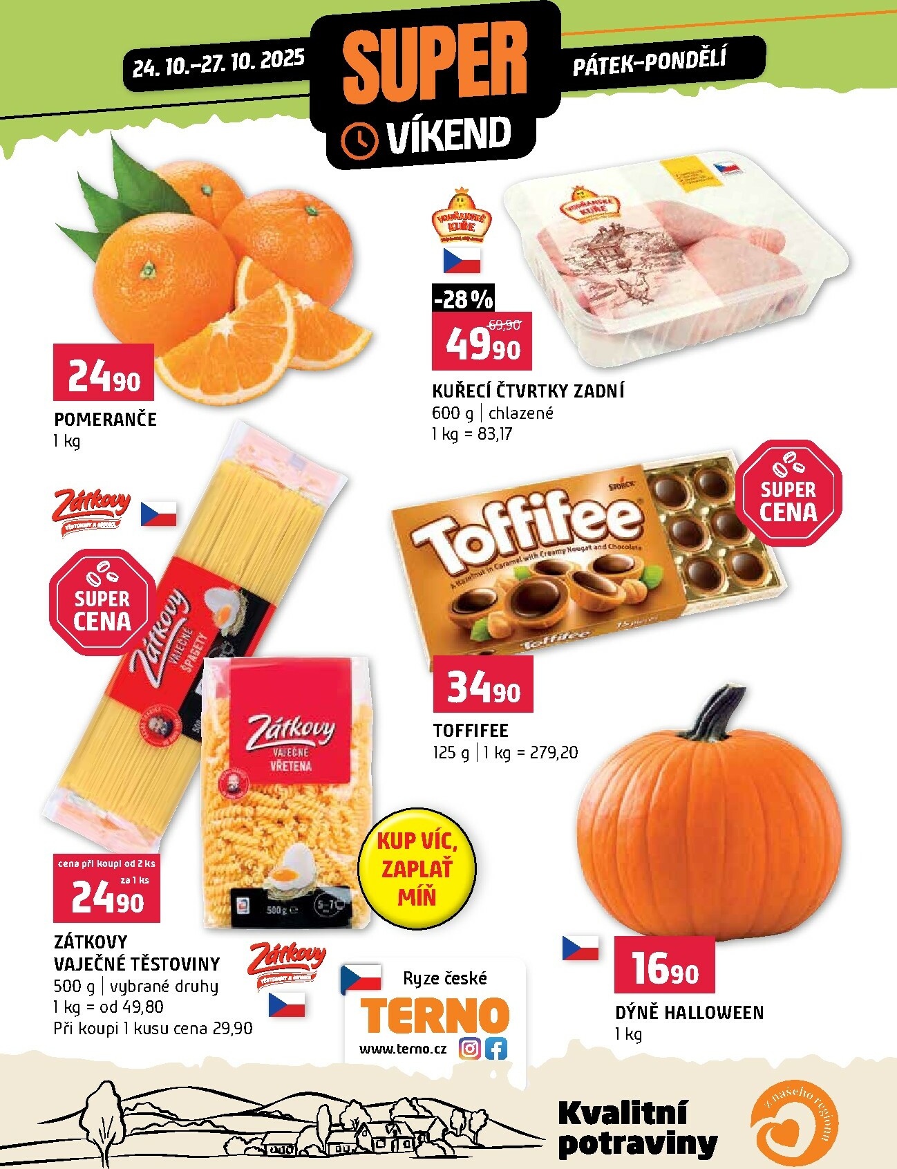 terno - Aktuální leták Terno - Super víkend od 24.10. do 27.10.