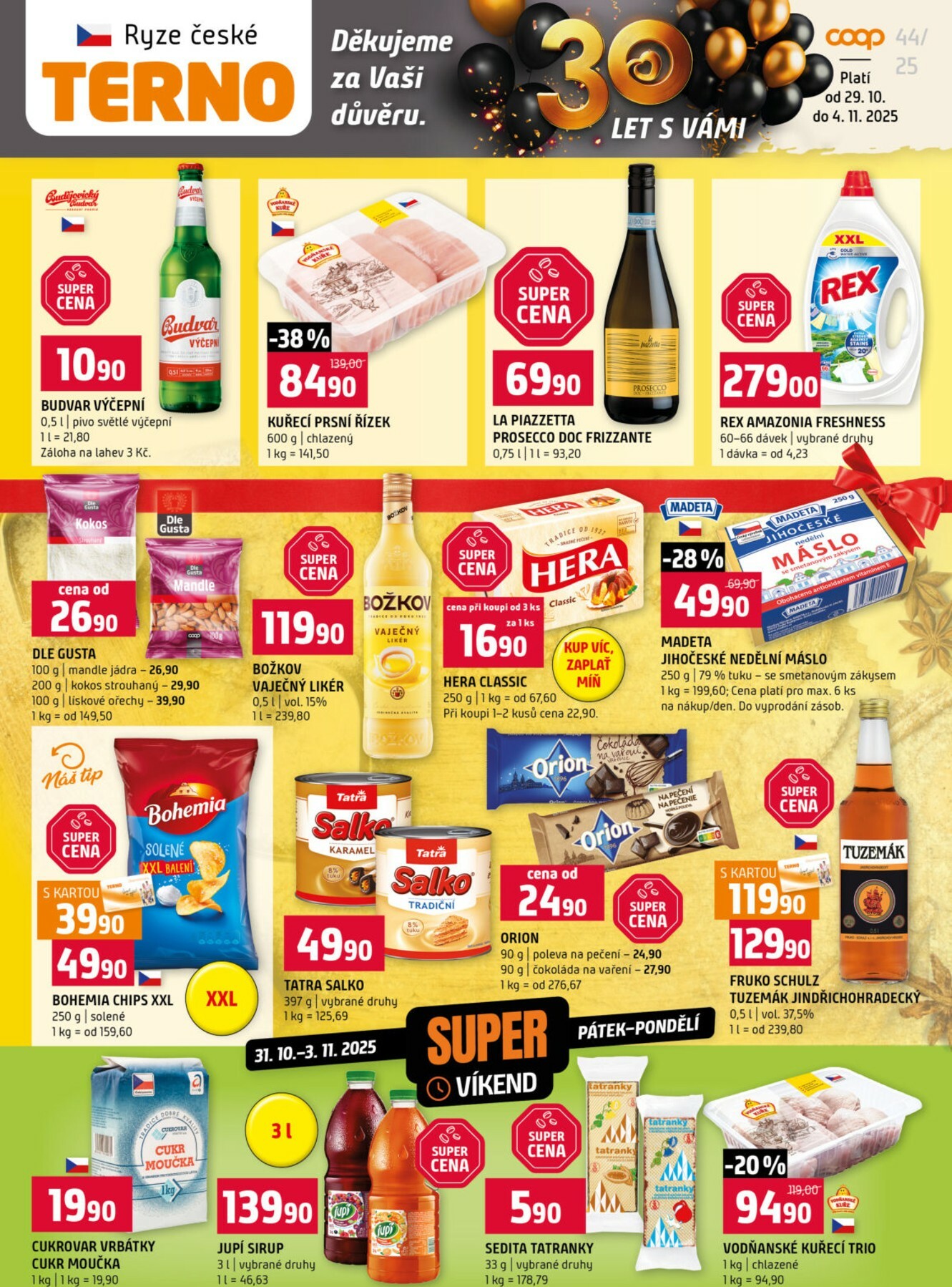 terno - Aktuální leták Terno od 29.10. do 04.11.