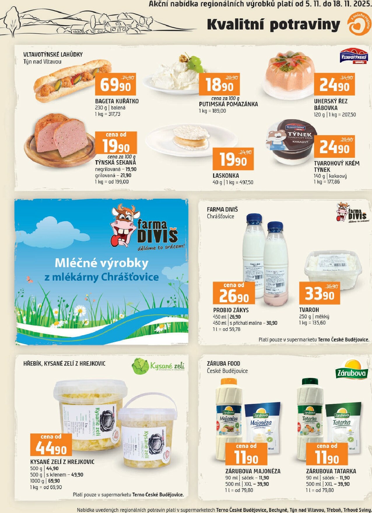terno - Aktuální leták Terno - Kvalitní potraviny od 05.11. do 18.11.