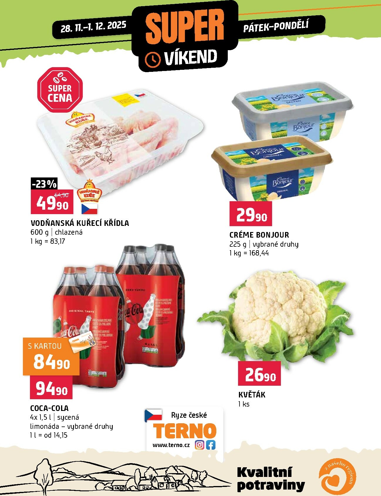 terno - Aktuální leták Terno - Super víkend od 28.11. do 01.12.