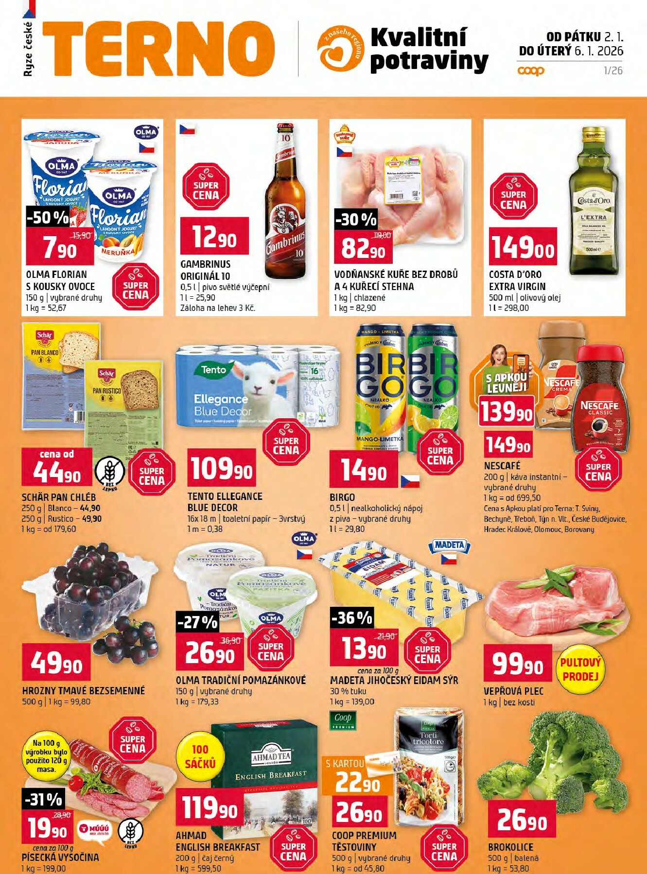 terno - Aktuální leták Terno od 02.01. do 06.01.