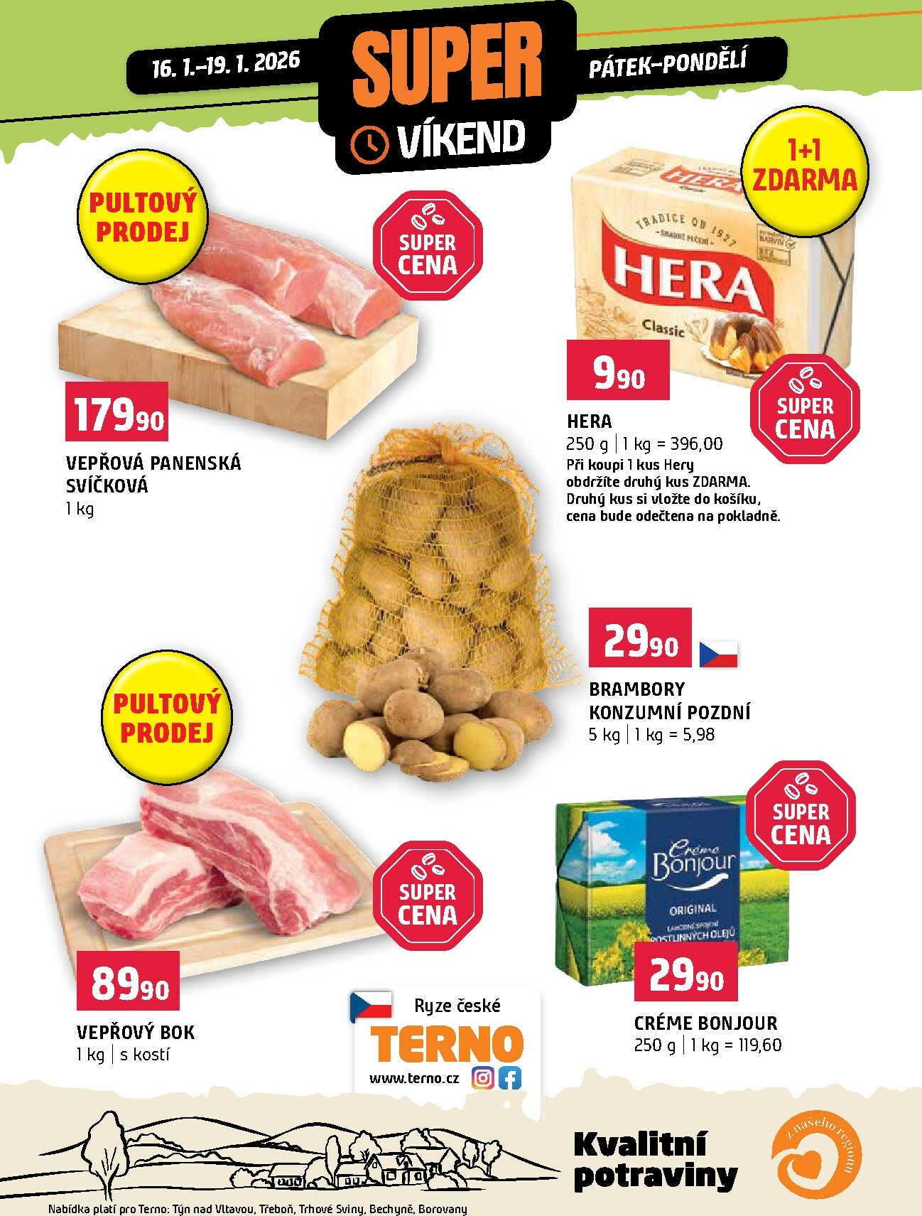 terno - Aktuální leták Terno - Super víkend od 16.01. do 19.01.
