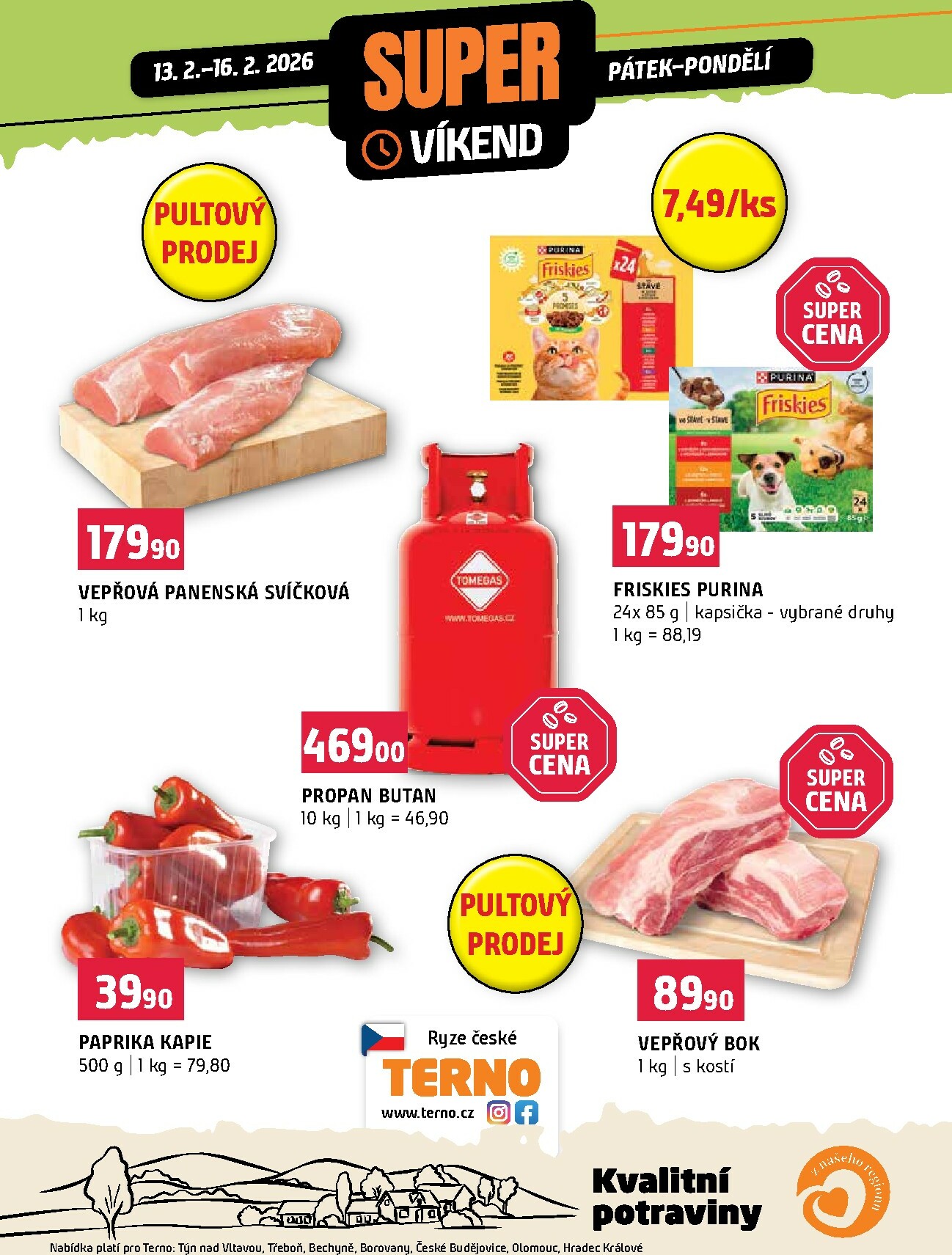 terno - Terno - Super víkend leták platný od pátku 13.02.2026 do pondělí 16.02.2026