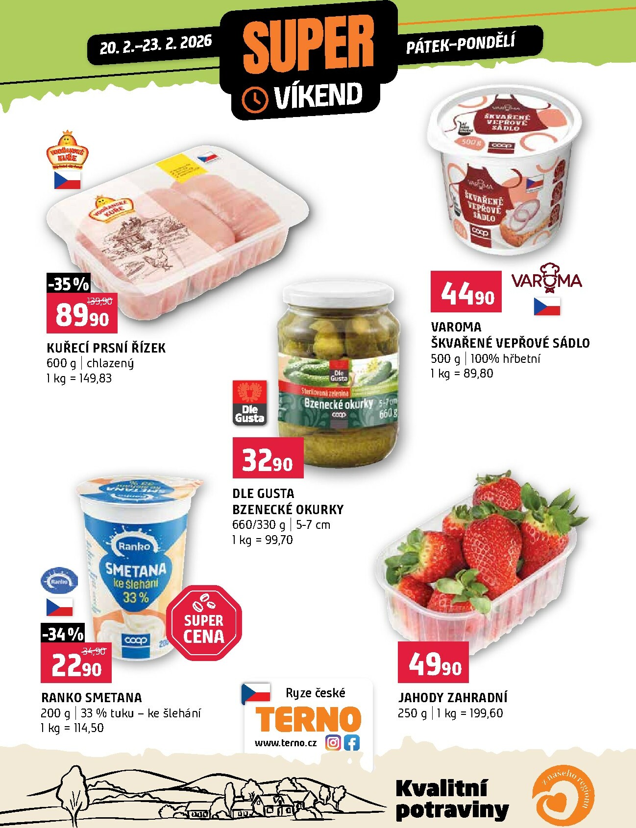 terno - Terno - Super víkend leták platný od pátku 20.02.2026 do pondělí 23.02.2026