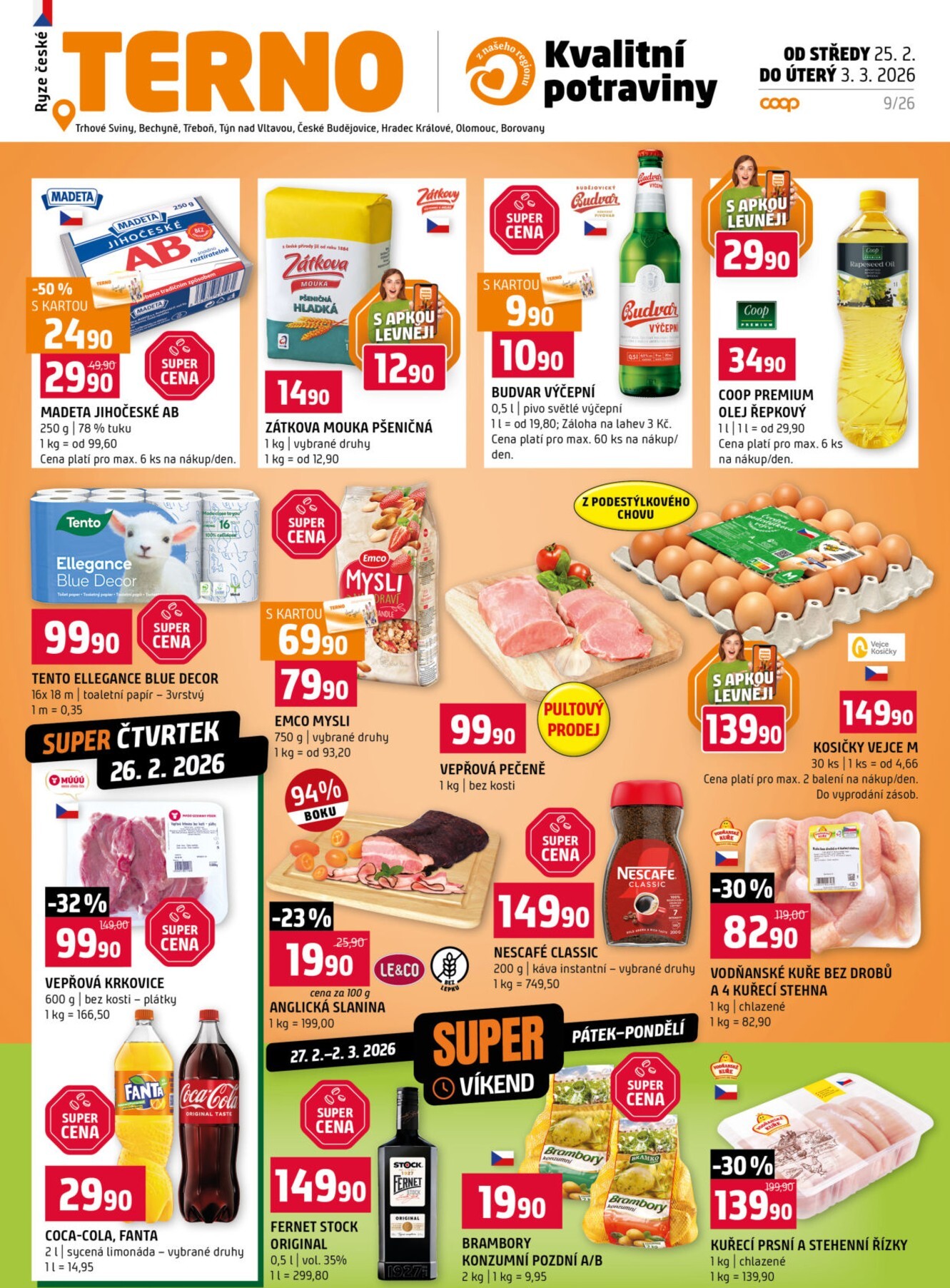 terno - Terno leták platný od středy 25.02.2026 do úterý 03.03.2026