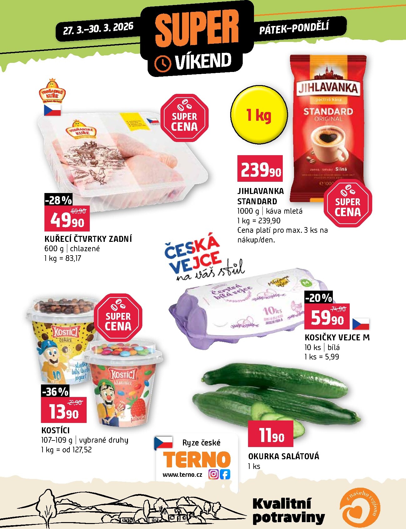 terno - Terno - Super víkend leták platný od pátku 27.03.2026 do pondělí 30.03.2026