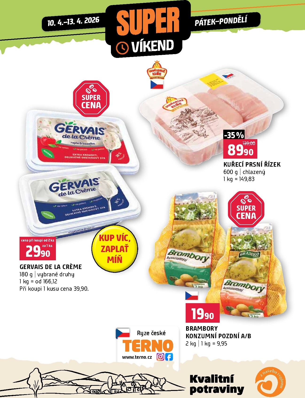 terno - Terno - Super víkend leták na příští týden od pátku 10.04.2026 do pondělí 13.04.2026 - page: 1