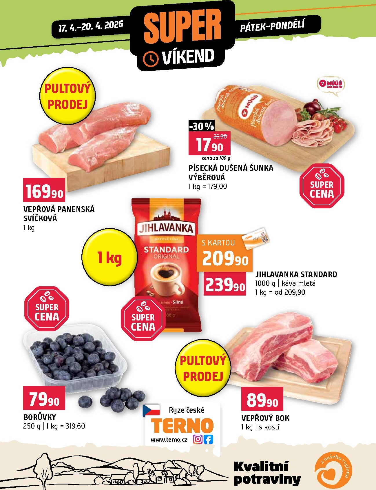 terno - Terno - Super víkend leták na příští týden od pátku 17.04.2026 do pondělí 20.04.2026